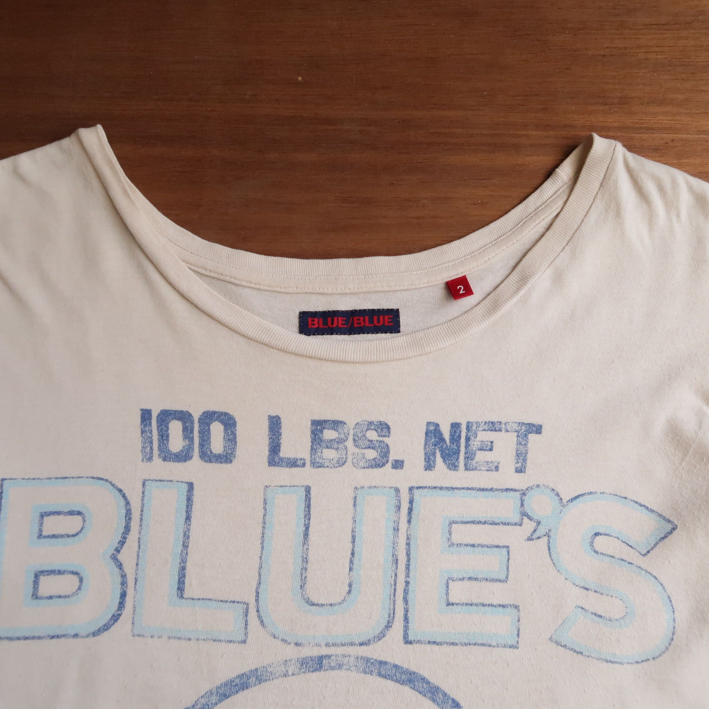 Blue Blue Japan 1990s Blue Blue Japan - Blues Handmade Living T-Shirt Size S / US 4 / IT 40 - 3 Thumbnail