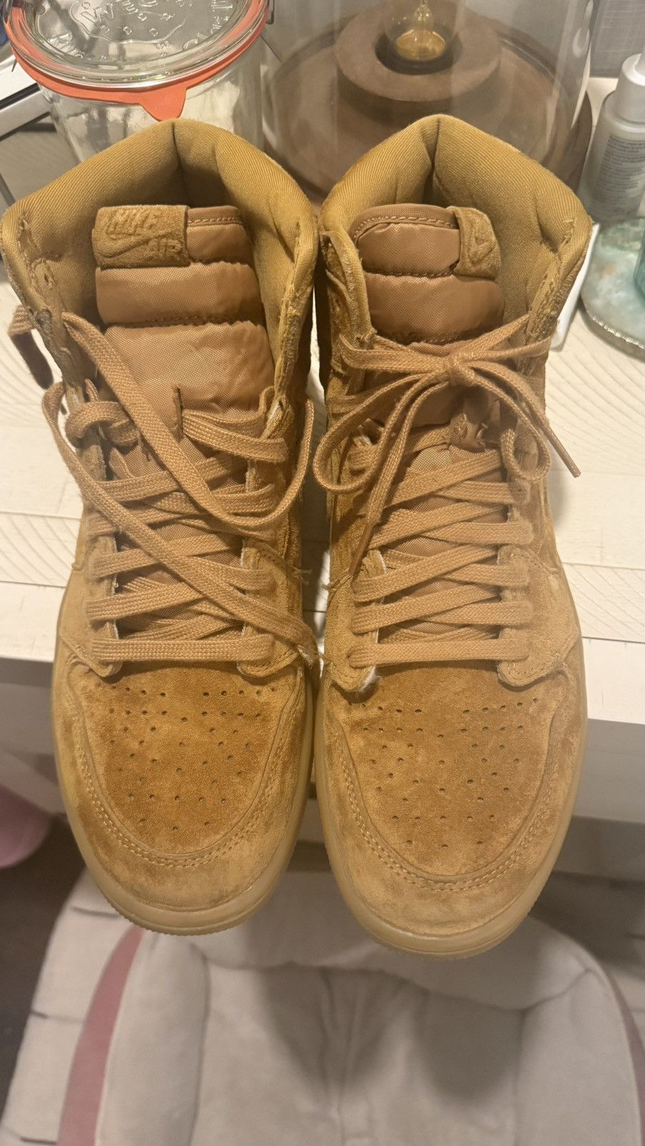 Jordan Brand Nike Air Jordan 1 High Wheat Suede Men's Shoes US 11 Size US 11 / EU 44 - 1 Thumbnail