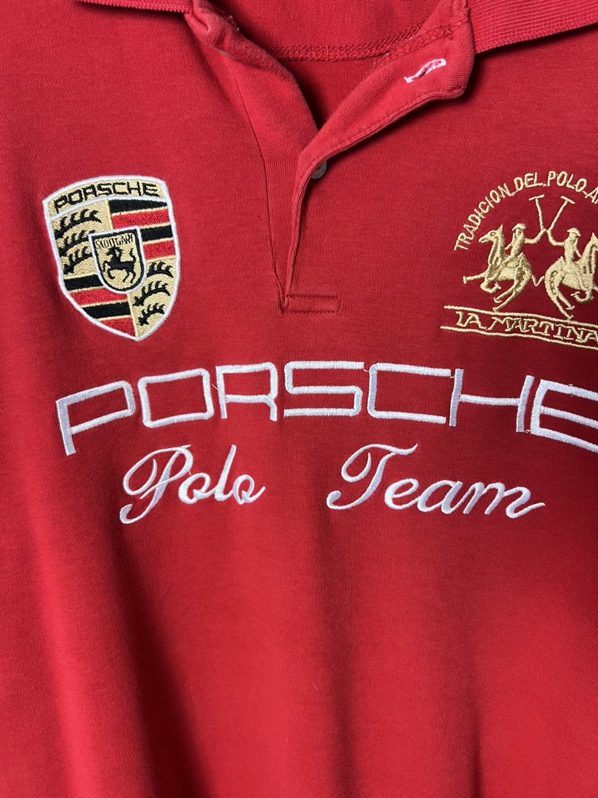 La Martina VINTAGE LA MARTINA PORSCHE POLO TEAM SHIRT CHIEF KEEF STYLE Size US XL / EU 56 / 4 - 5 Thumbnail