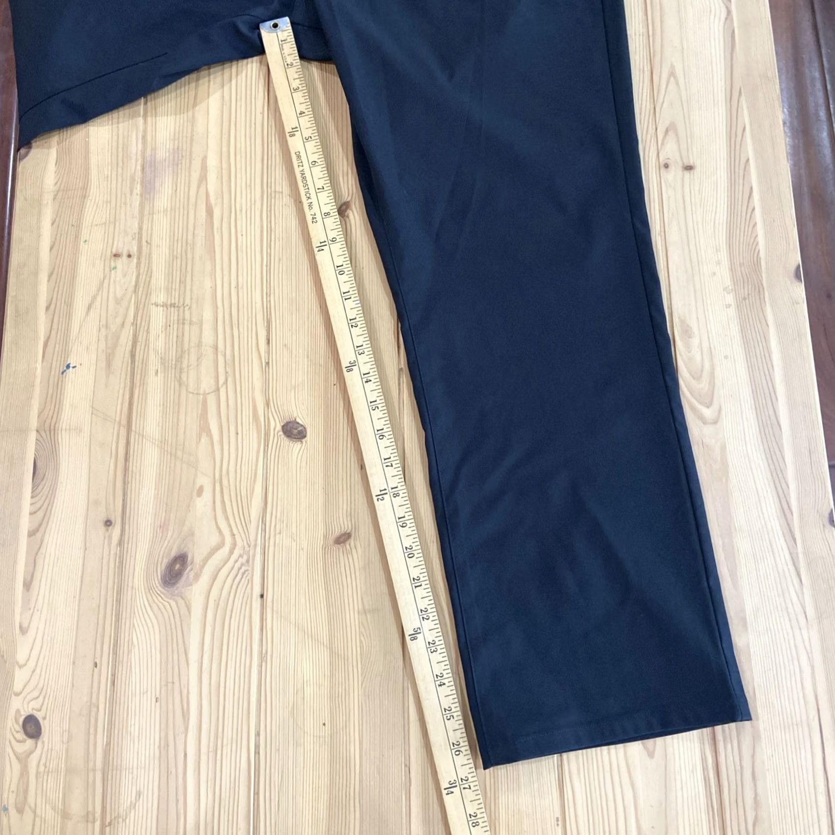Vintage Bluffworks Pants Mens 36x28 Black Ascender Tailored Fit Travel Tech Chino Slm Straight Pocket Zip Front Flat Front Size US 36 / EU 52 - 6 Thumbnail