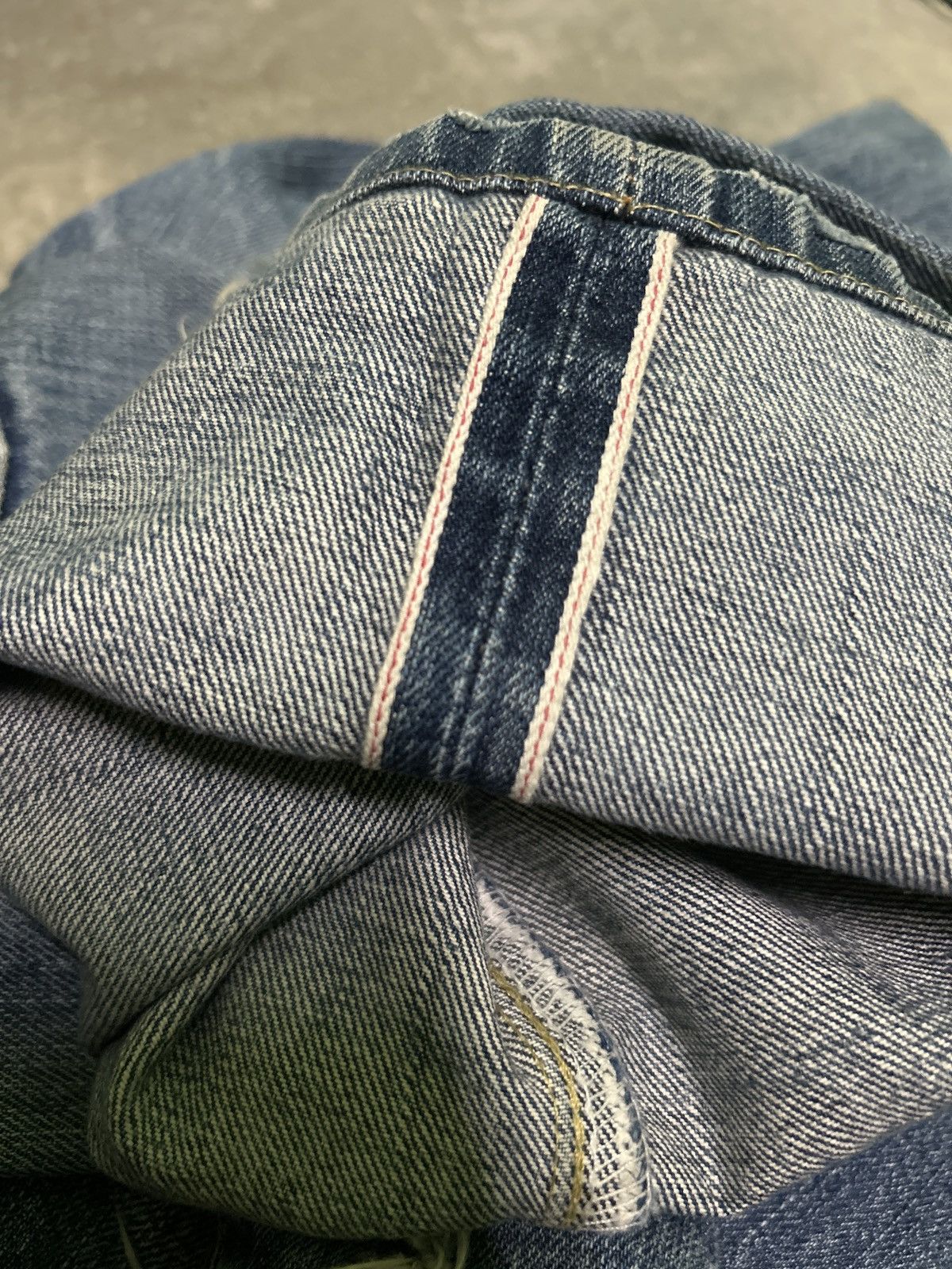 Kapital Vintage Levis Big E Selvedge Distressed Denim Jeans Size US 28 / EU 44 - 5 Thumbnail
