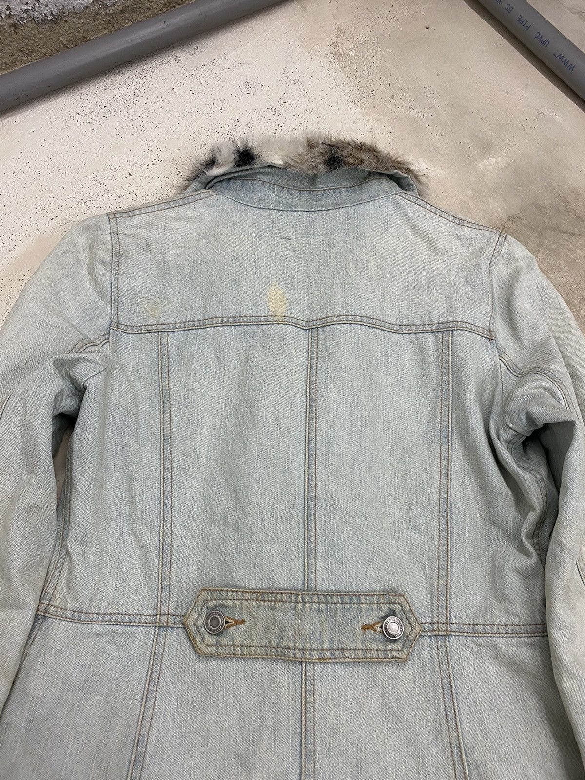 GOSTAR DE FUGA Parka Japan Jacket Jean Fur Winter Dirty Light Blue Jean Size US S / EU 44-46 / 1 - 11 Thumbnail