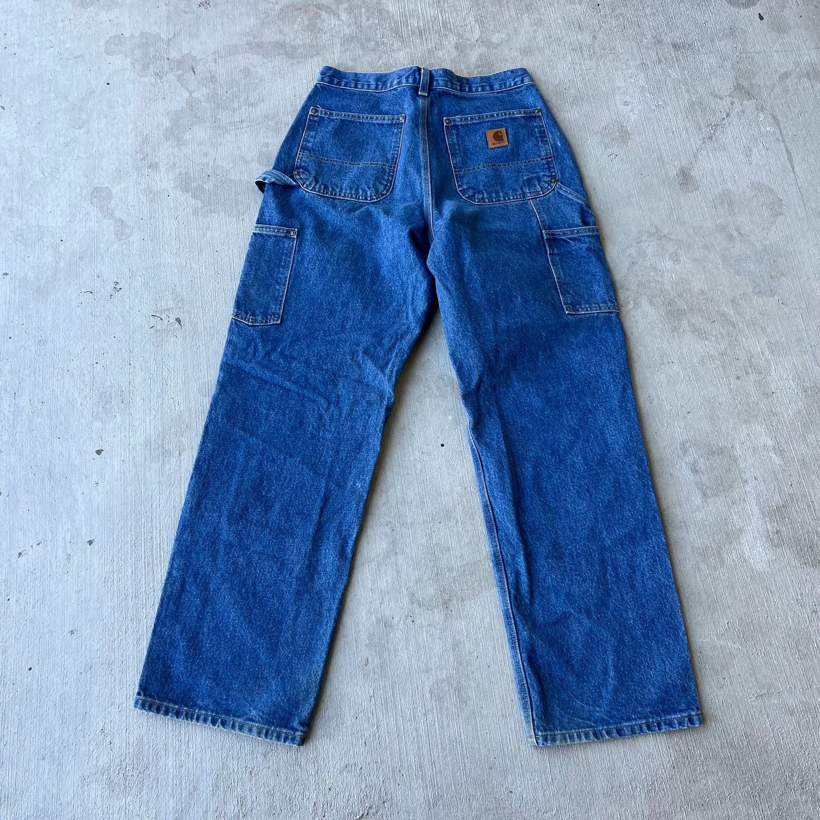 Carhartt × Vintage Carhartt denim blue jean double knee work carpenter pants Size US 30 / EU 46 - 5 Thumbnail