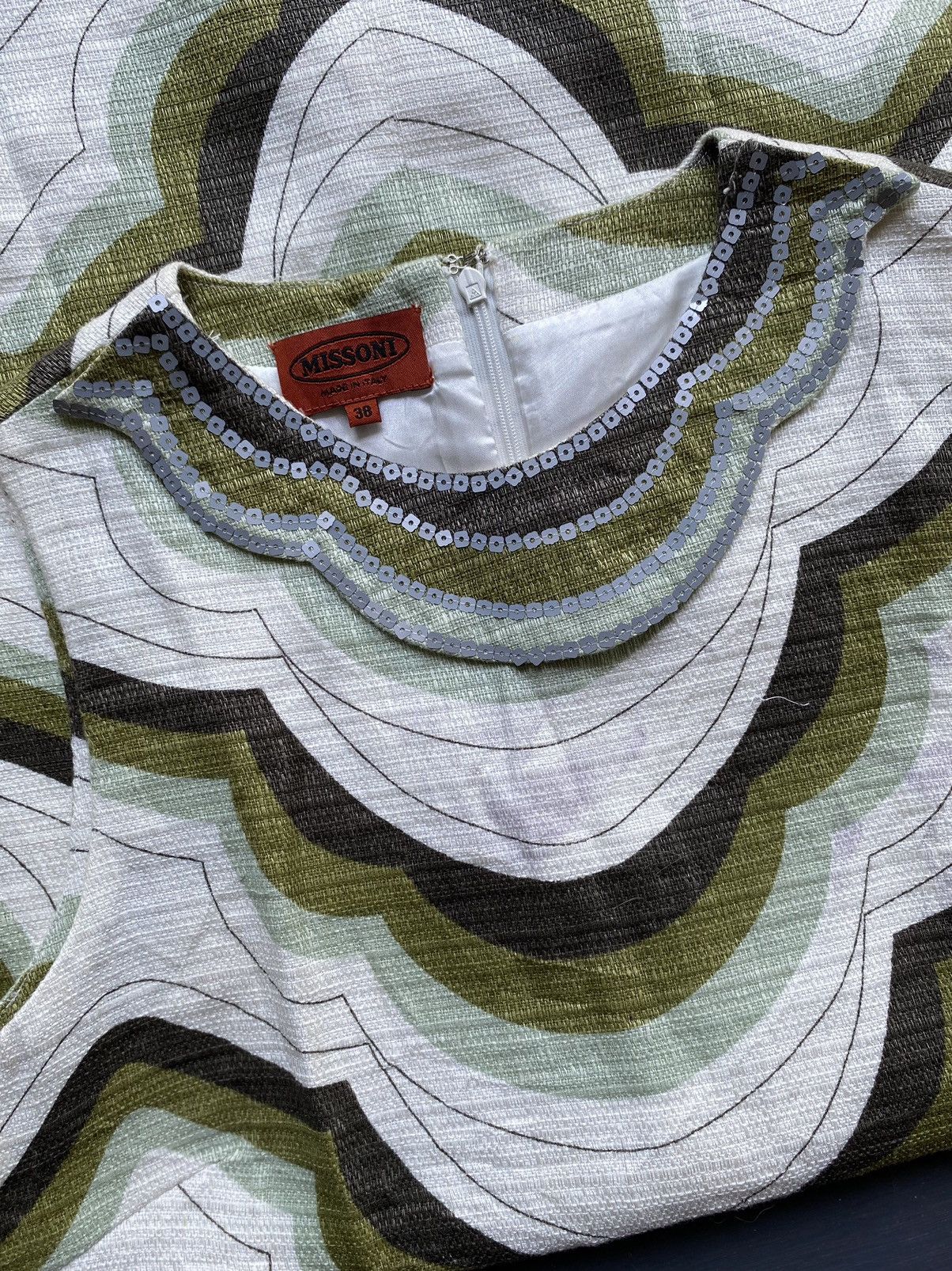 Missoni MISSONI Vintage Linen Dress Size XS / US 0-2 / IT 36-38 - 5 Thumbnail