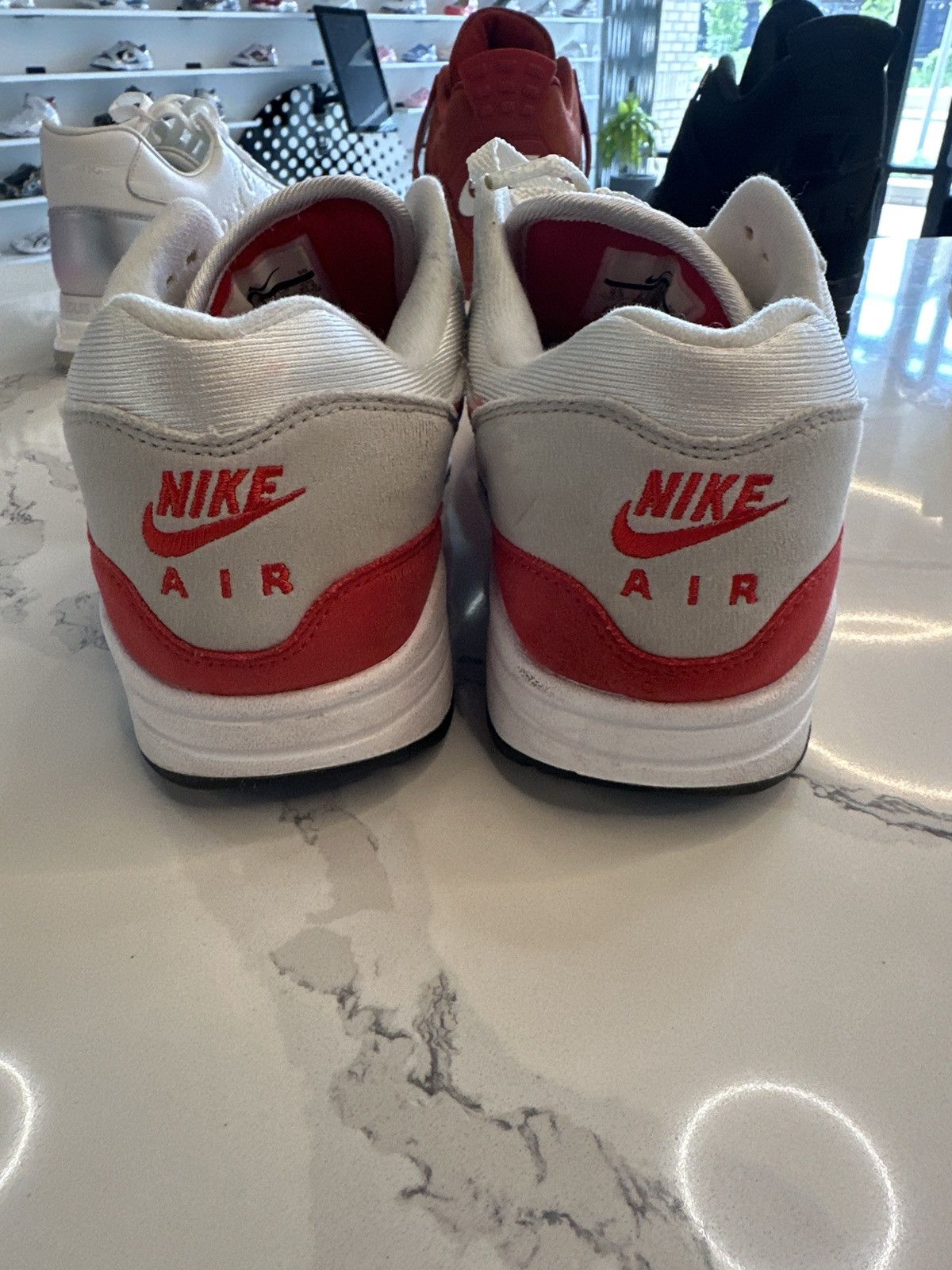 Nike Nike Air Max 1 Anniversary Red White Size US 9.5 / EU 42-43 - 3 Thumbnail