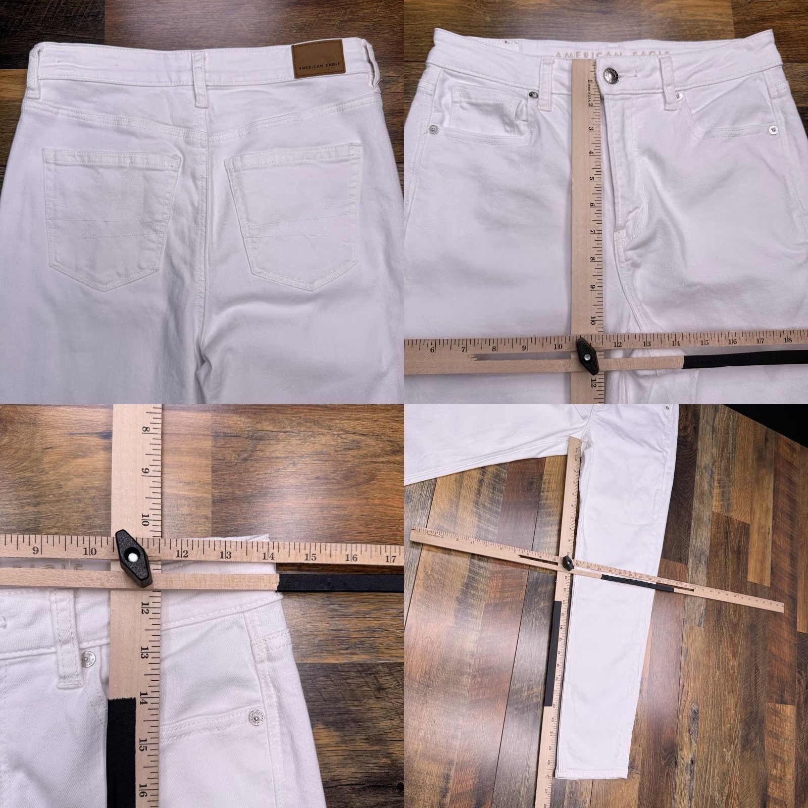 American Eagle Outfitters American Eagle Outfitters Mom Jeans Womens 4 Regular White High Rise Stretch Denim Jeans Regular White High Rise 4 Womens Size 27" / US 4 / IT 40 - 8 Thumbnail