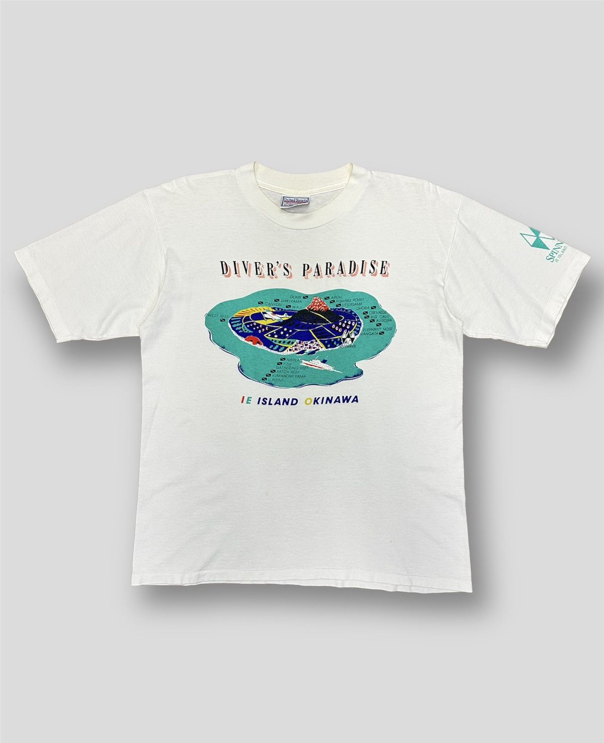 Island Shores Vintage 90s Okinawa Island Single Stitch Tshirt A226 Size US S / EU 44-46 / 1 - 1 Thumbnail