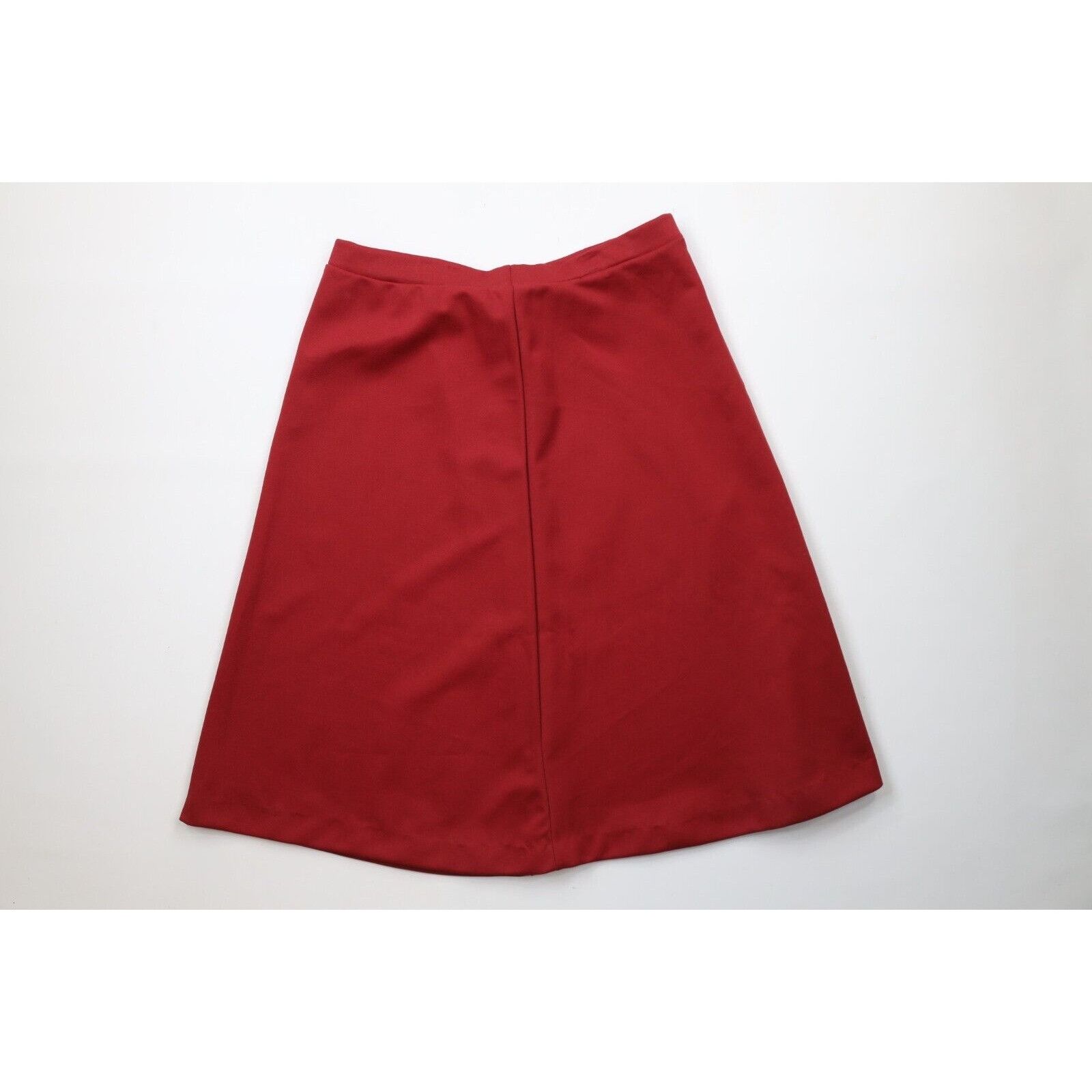 Vintage Vintage 70s Streetwear Blank Knit Skirt Red Size 38" / US 16 / IT 52 - 1 Thumbnail
