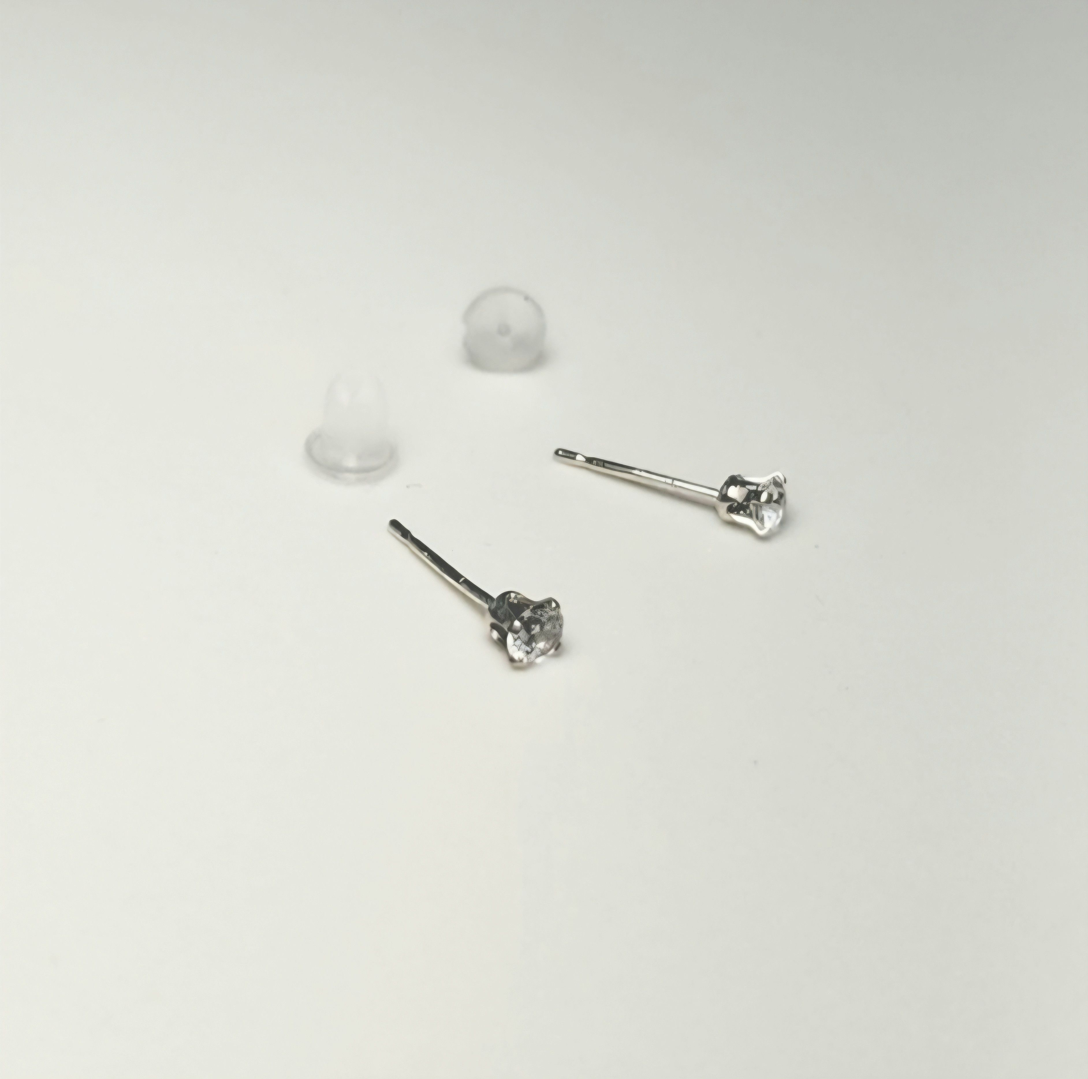 Other Jezlaine 925 CZ Stud Earrings Sterling Silver Cubic Zirconia Size ONE SIZE - 6 Thumbnail