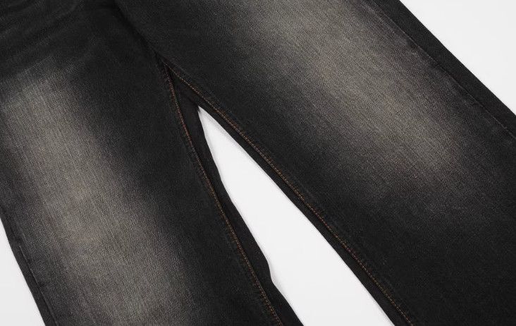 Vintage Men's hippie loose wide-leg washed bootcut jeans Size US 34 / EU 50 - 4 Thumbnail