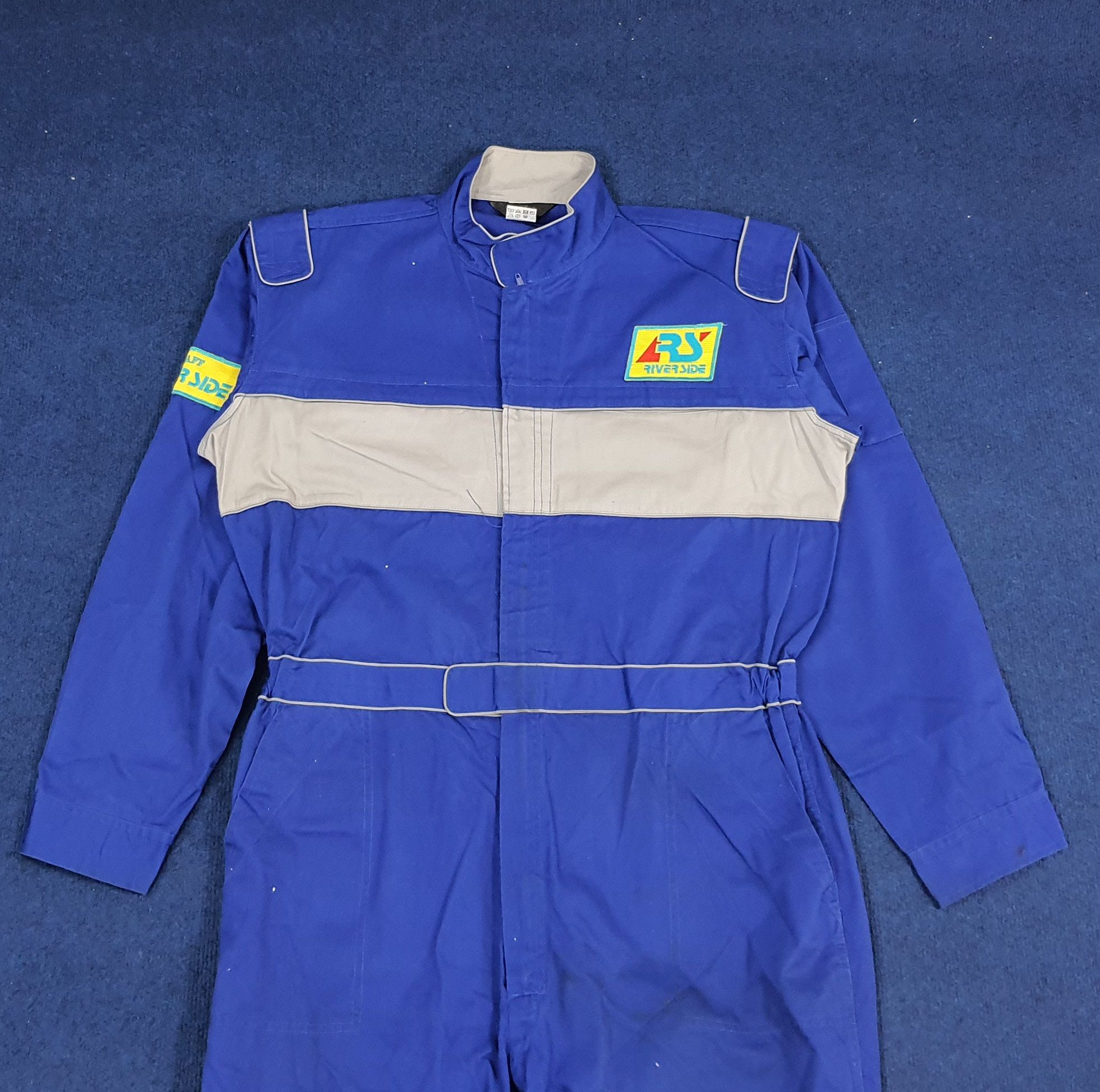 Vintage Vintage River Side Staff Racing Workwear Coverall Size US L / EU 52-54 / 3 - 3 Thumbnail