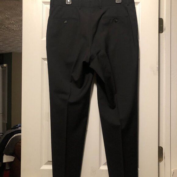 Hugo Boss Hugo boss men's black 100% virgin wool dress pants 36/32 Size 36R - 3 Thumbnail