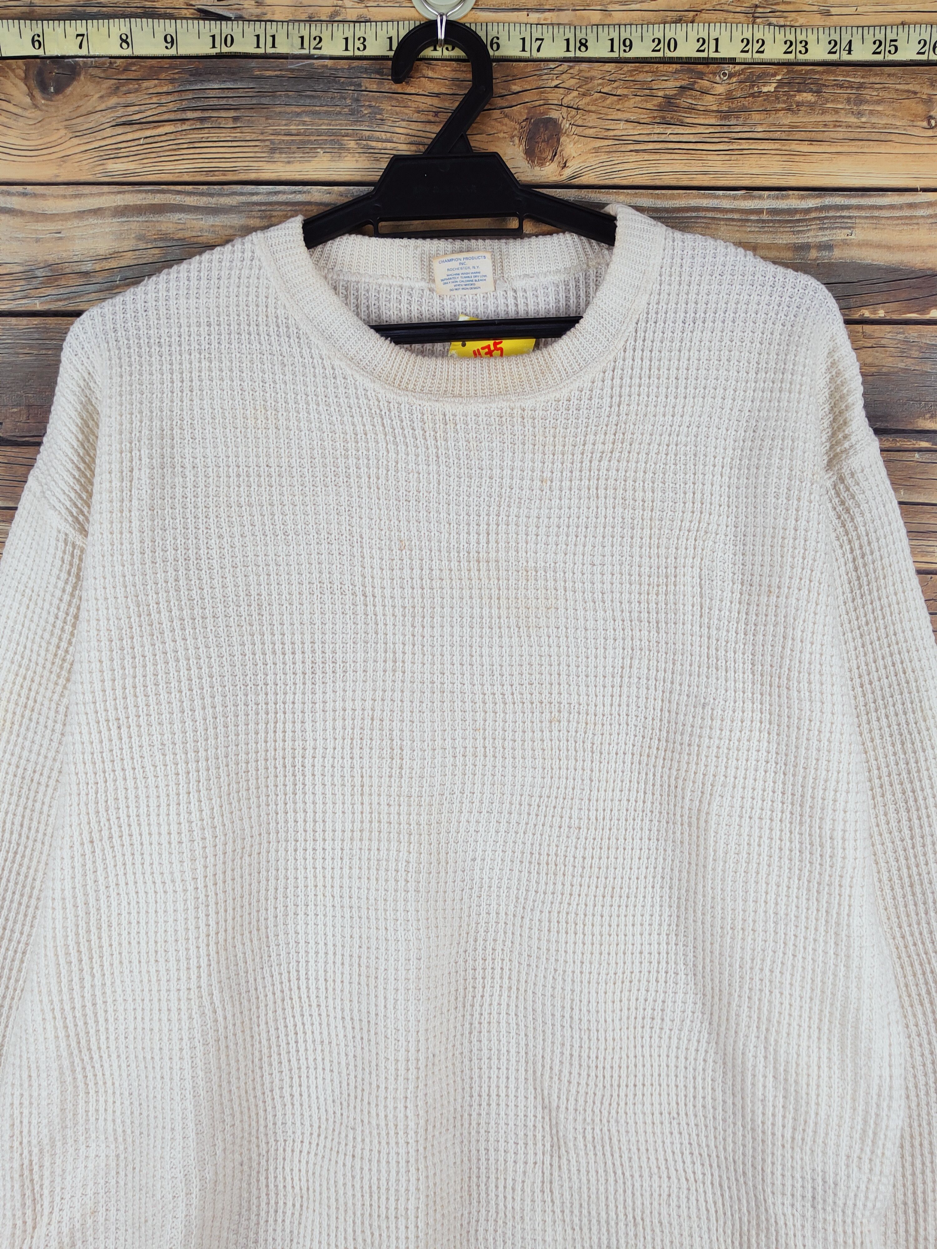 Champion Champion Ivory Letit Ride Knitwear Sweatshirts #W1175 Size US M / EU 48-50 / 2 - 2 Thumbnail