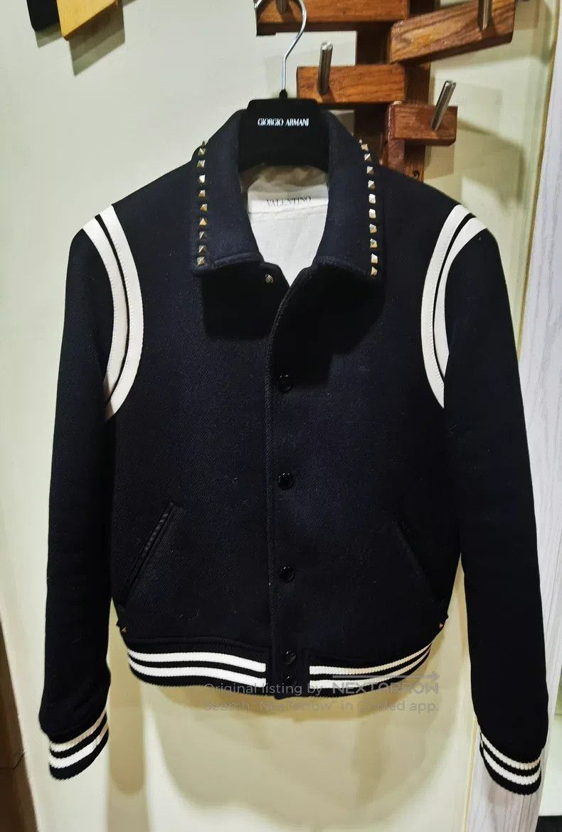Valentino Valentino Asuka leather jacket baseball uniform jacket Size M / US 6-8 / IT 42-44 - 1 Thumbnail