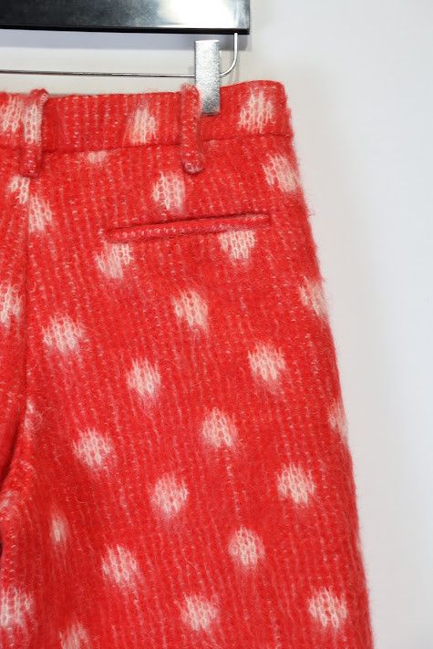 Marni o1rshd1 Tulip Wool Trouser with Brushed Dot in Red Size US 32 / EU 48 - 10 Thumbnail