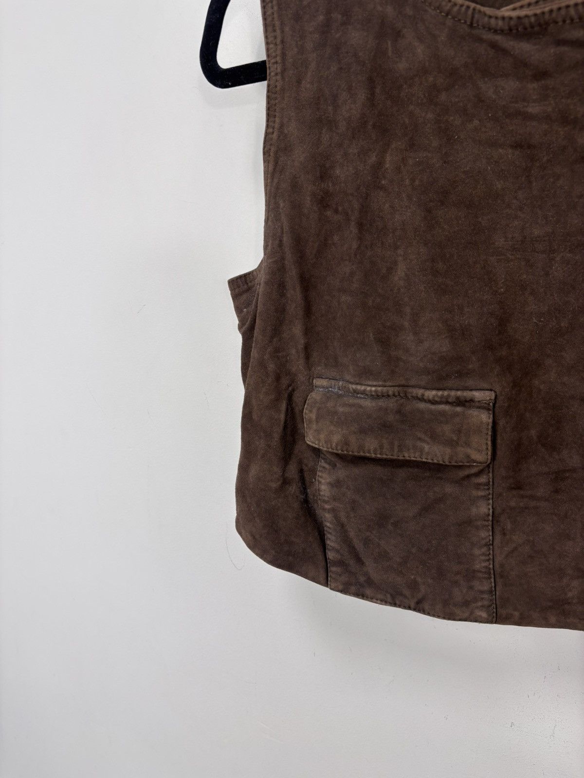 Diesel Diesel L-Zoe NWT Women’s Brown Suede Leather Vest Jacket Size L / US 10 / IT 46 - 2 Thumbnail