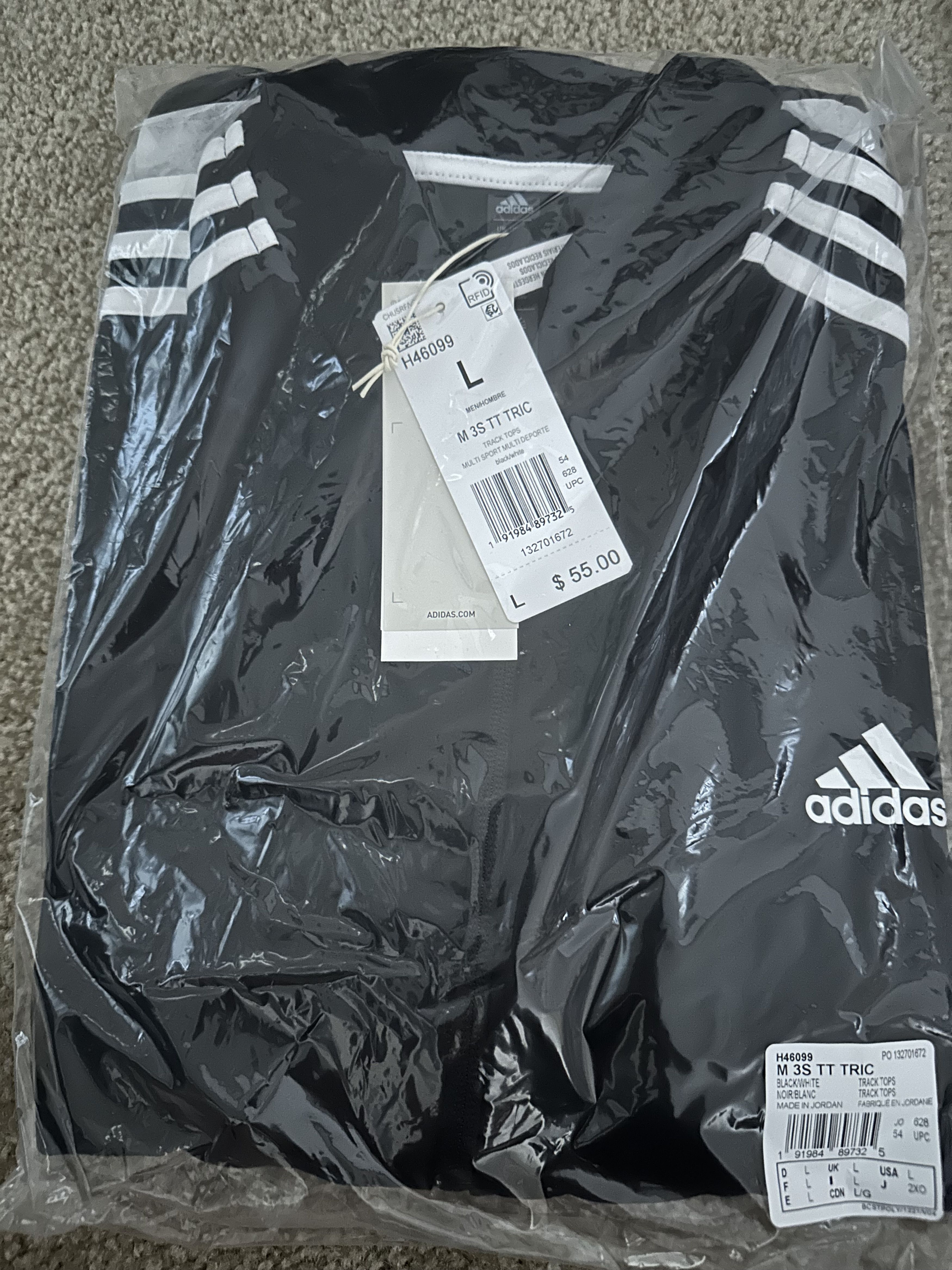 Adidas Adidas Essentials Warm Ups 3 Stripes Track Jacket NEW Size US L / EU 52-54 / 3 - 1 Thumbnail