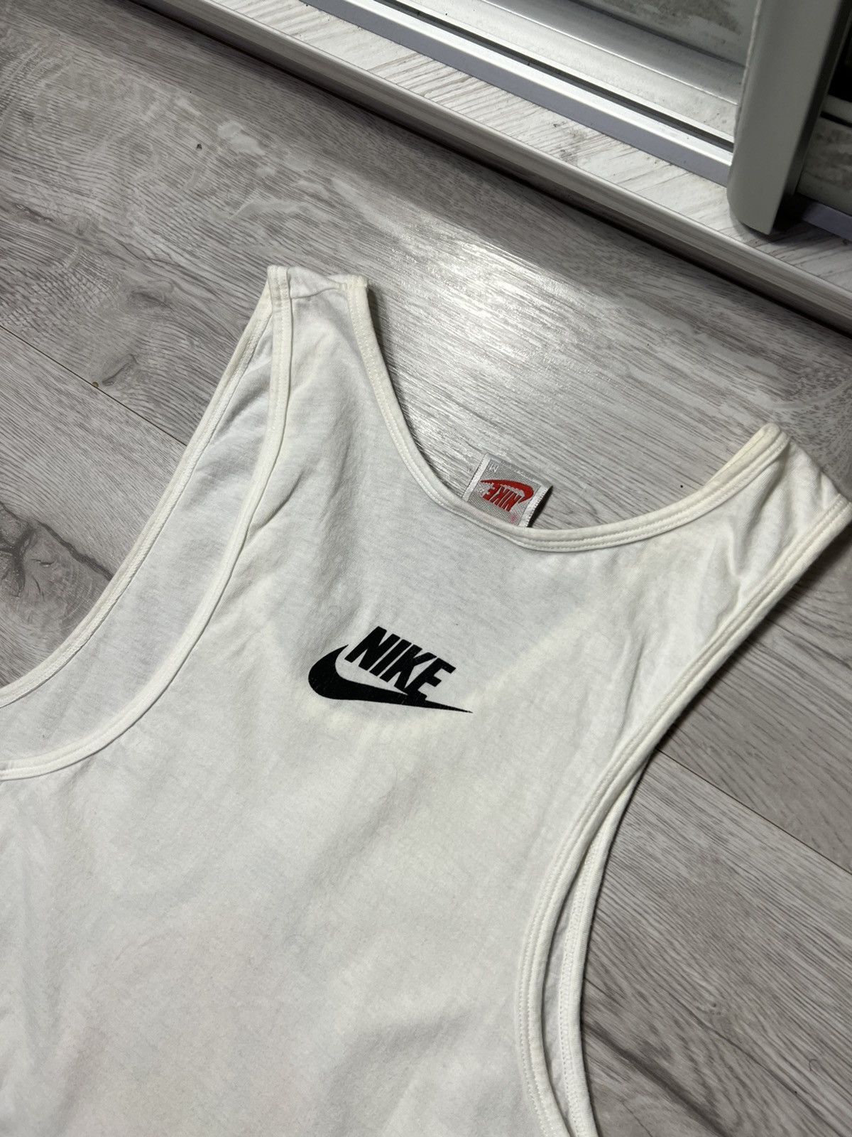 Jordan Brand Vintage Nike 80s JORDAN AIR Big Logo Sleeveless Tank Top Tee Size US M / EU 48-50 / 2 - 8 Thumbnail