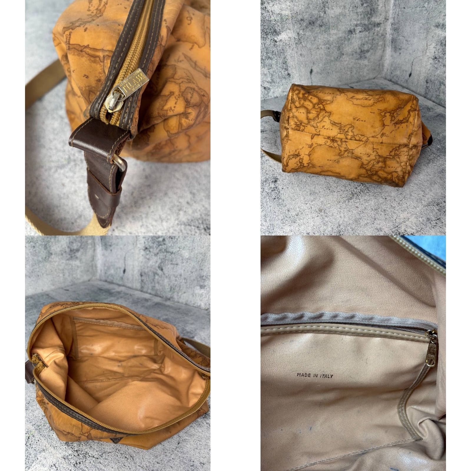 Alviero Martini Alviero Martini Classe Leather Shoulder Bag Womens Bag Brown Leather Shoulder Bag Size ONE SIZE - 8 Thumbnail