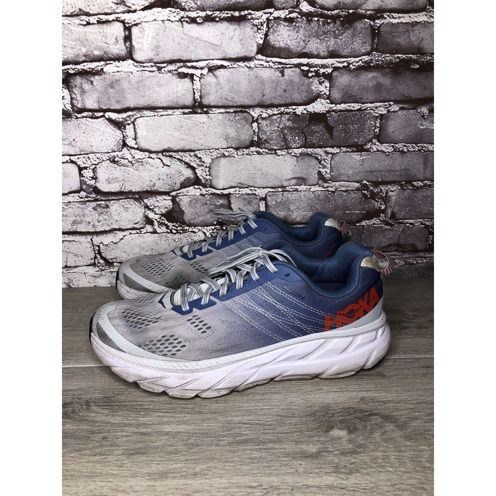 Hoka Hoka One One Clifton 6 Plein Air Moonlight Blue Synthetic Ru Size US 11 / IT 41 - 14 Thumbnail