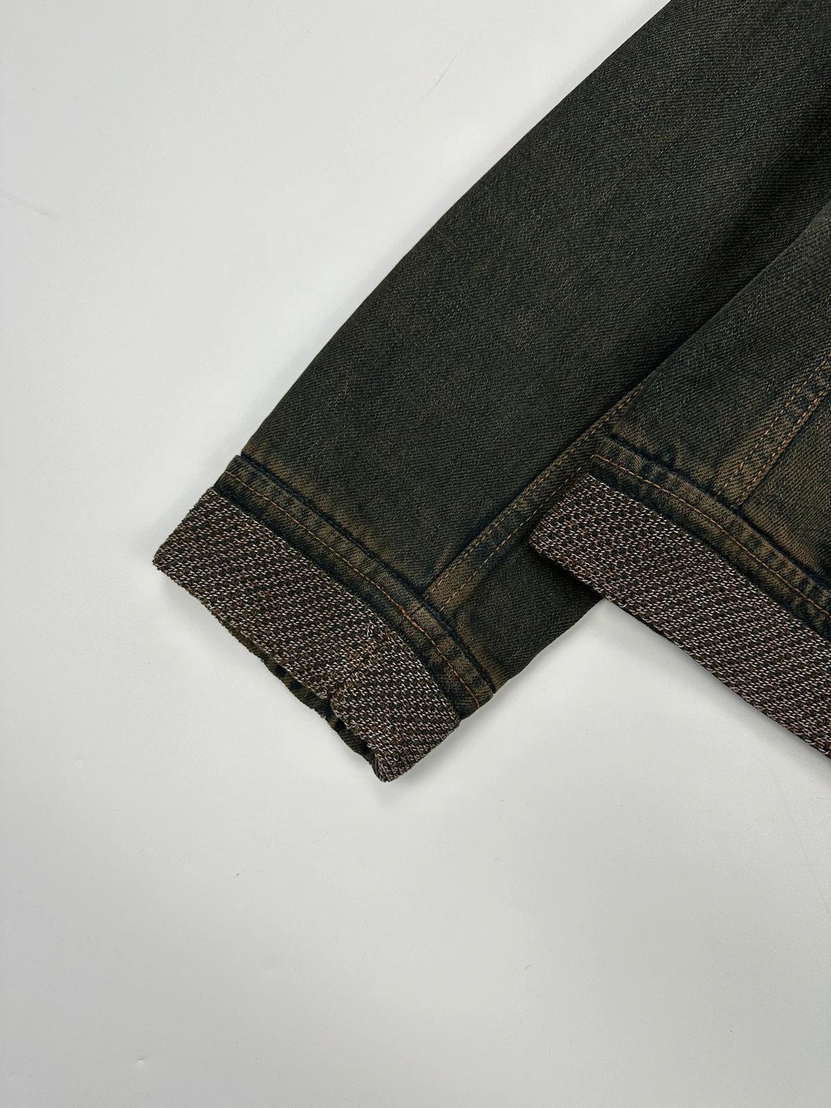 Prada Prada Milano FW2006 Metal Chains Faded Denim Crop Jacket Size M / US 6-8 / IT 42-44 - 3 Thumbnail