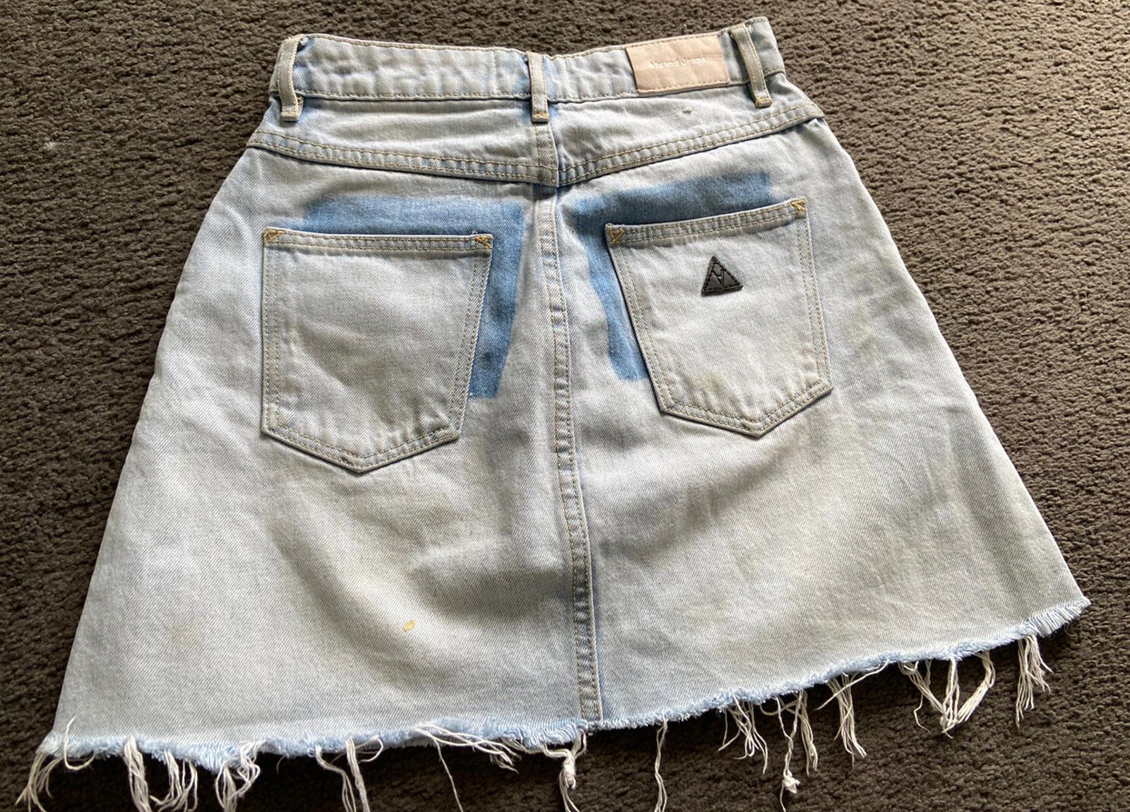 Other Abrand Jeans Denim Distressed Skirt - Size AU/UK6 US 2 Size 26" / US 2 / IT 38 - 4 Thumbnail
