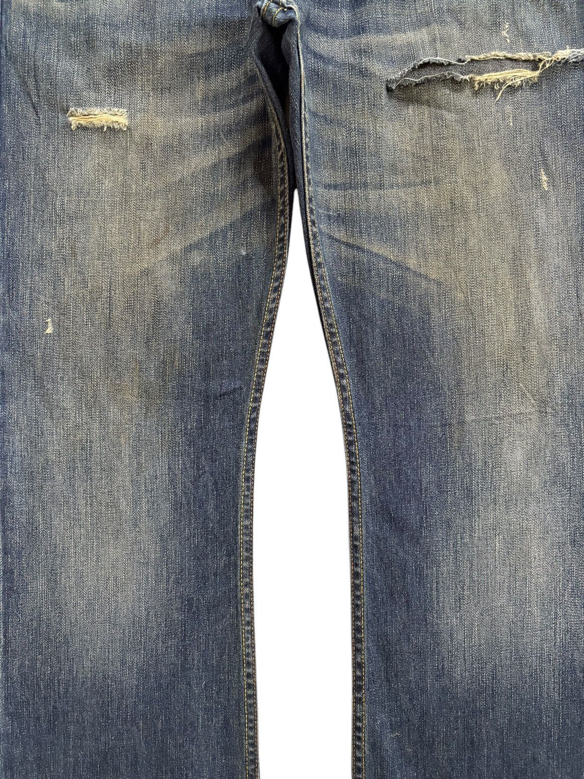 Levi's × Levi's Vintage Clothing Vintage Levis 523 Mud Wash Distressed Baggy Jeans Size US 36 / EU 52 - 5 Thumbnail