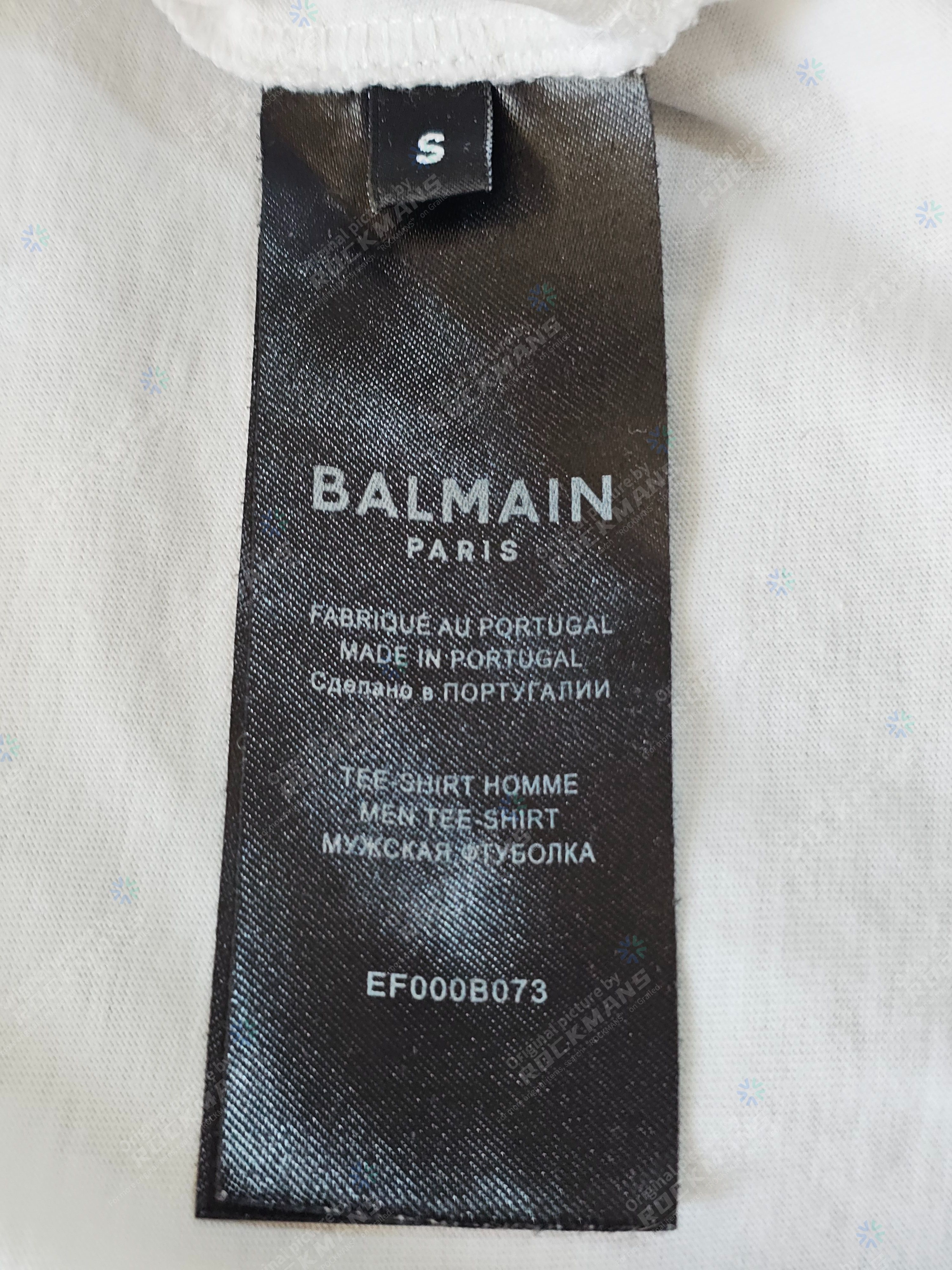 Balmain BALMAIN Men's Printed Cotton T shirts Size S Size US S / EU 44-46 / 1 - 6 Thumbnail