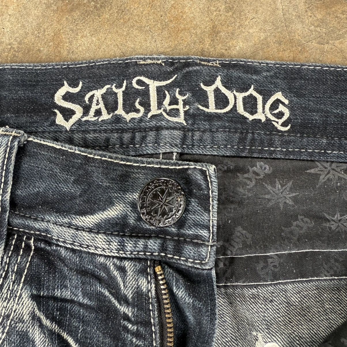 Japanese Brand VINTAGE SALTY DOG FLARE DENIM JEAN PANTS Size US 35 - 8 Thumbnail