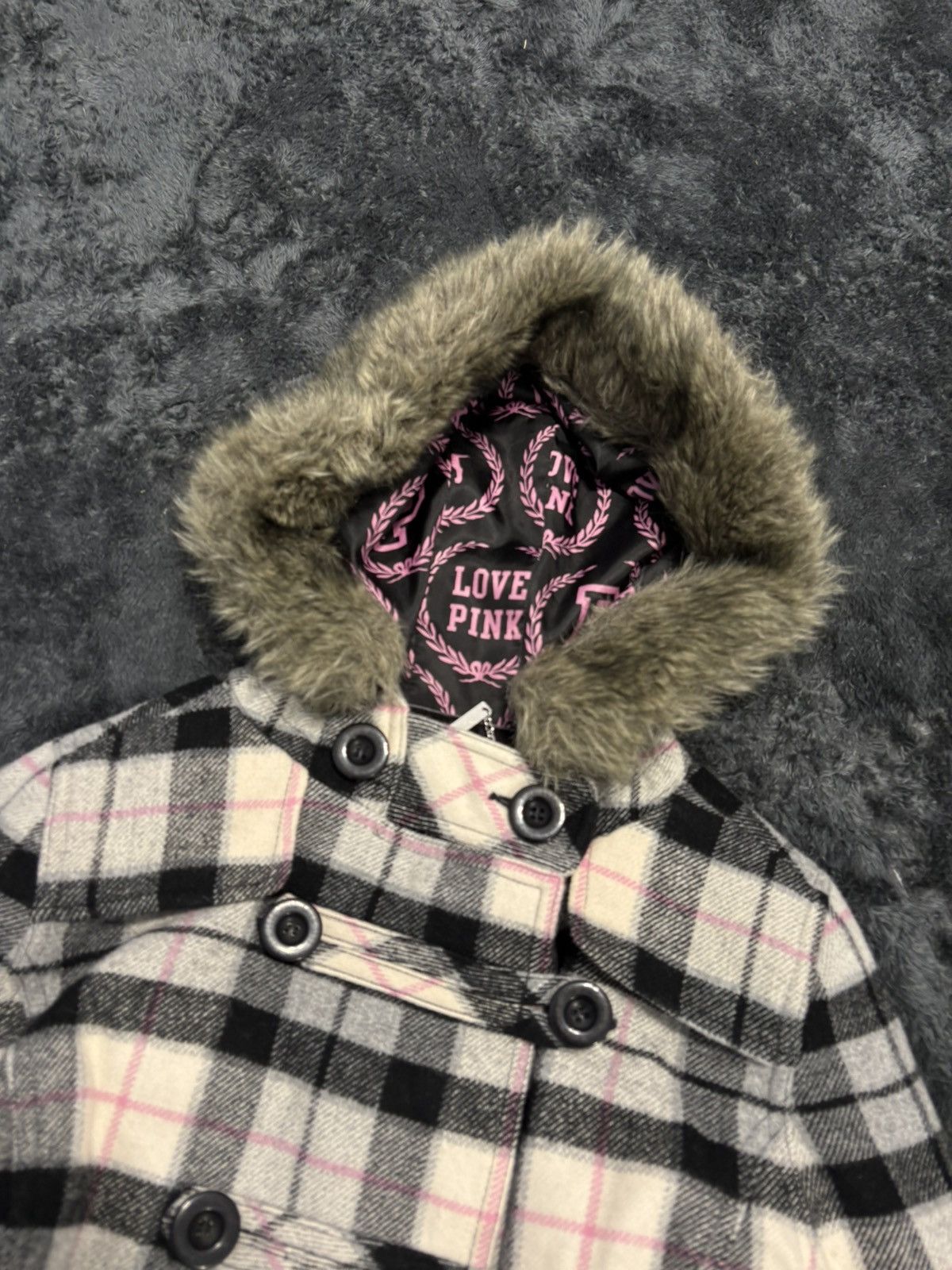 Victoria's Secret Cute Vintage Victoria Secret PINK Fur Y2K Napoleon Jacket Size M / US 6-8 / IT 42-44 - 5 Thumbnail