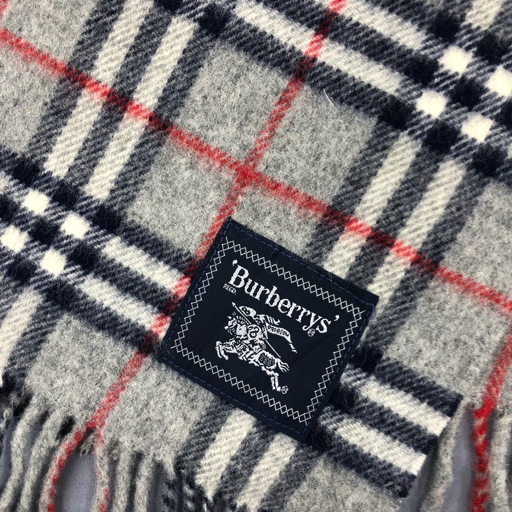 Burberry Vintage Burberry Scarf Muffler Wool Babushka Stole Scarves Size ONE SIZE - 5 Thumbnail