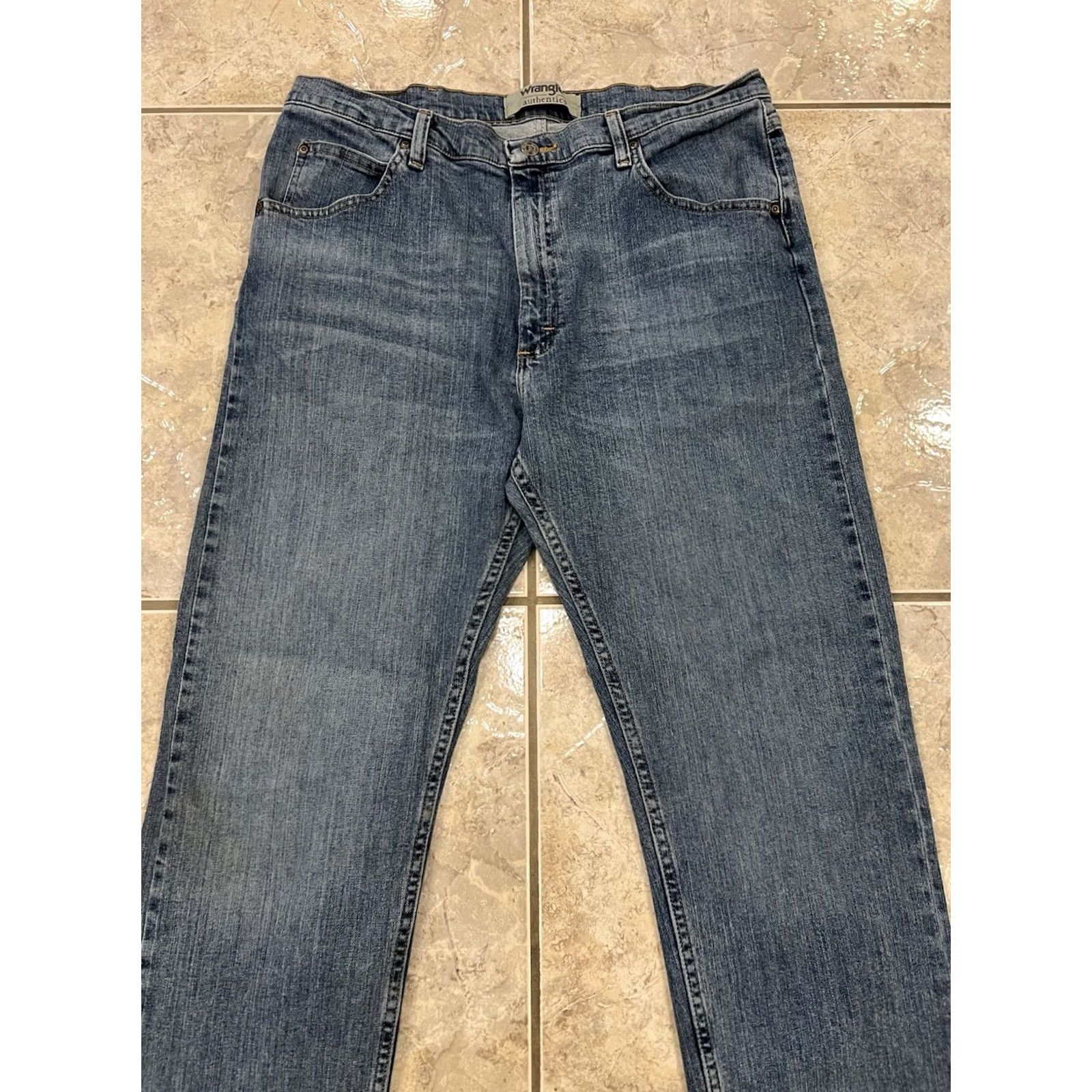 Wrangler VINTAGE Wrangler Jeans 36X29 Denim Blue 5-Pocket Straight Regular Men’s Size US 36 / EU 52 - 7 Thumbnail