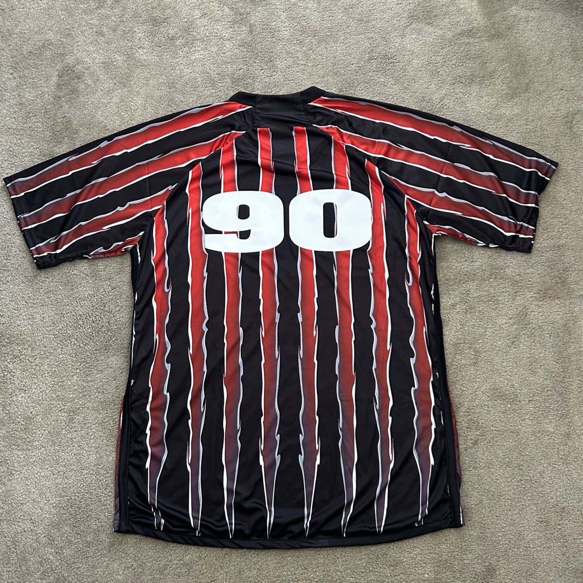 FUCT Fuct Eagle Striped Soccer Jersey Red XL FTP Supreme USA Size US XL / EU 56 / 4 - 4 Thumbnail