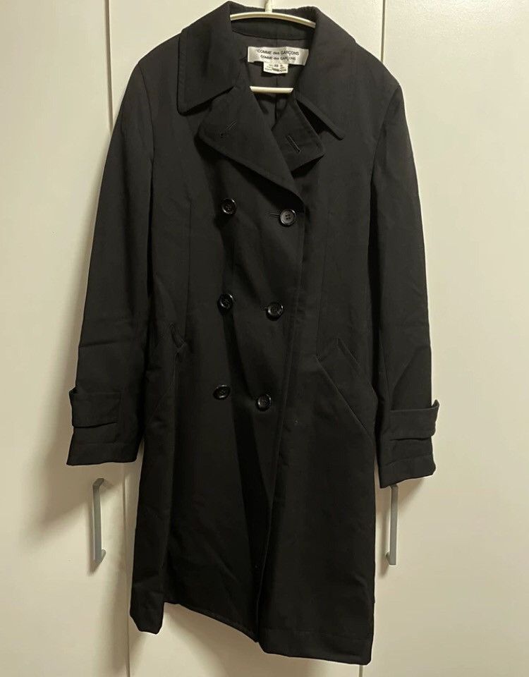 VIP【送料関税込】COMME des GARCONS WOOL DOUBLE-BREASTED COAT Comme Des Garcons Long double breasted wool coat