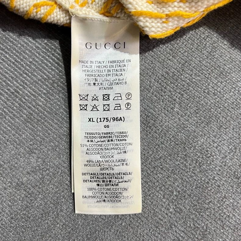 Gucci Gucci Beige apple love logo knit sweater 2502-Nextarrow Size US XL / EU 56 / 4 - 6 Thumbnail