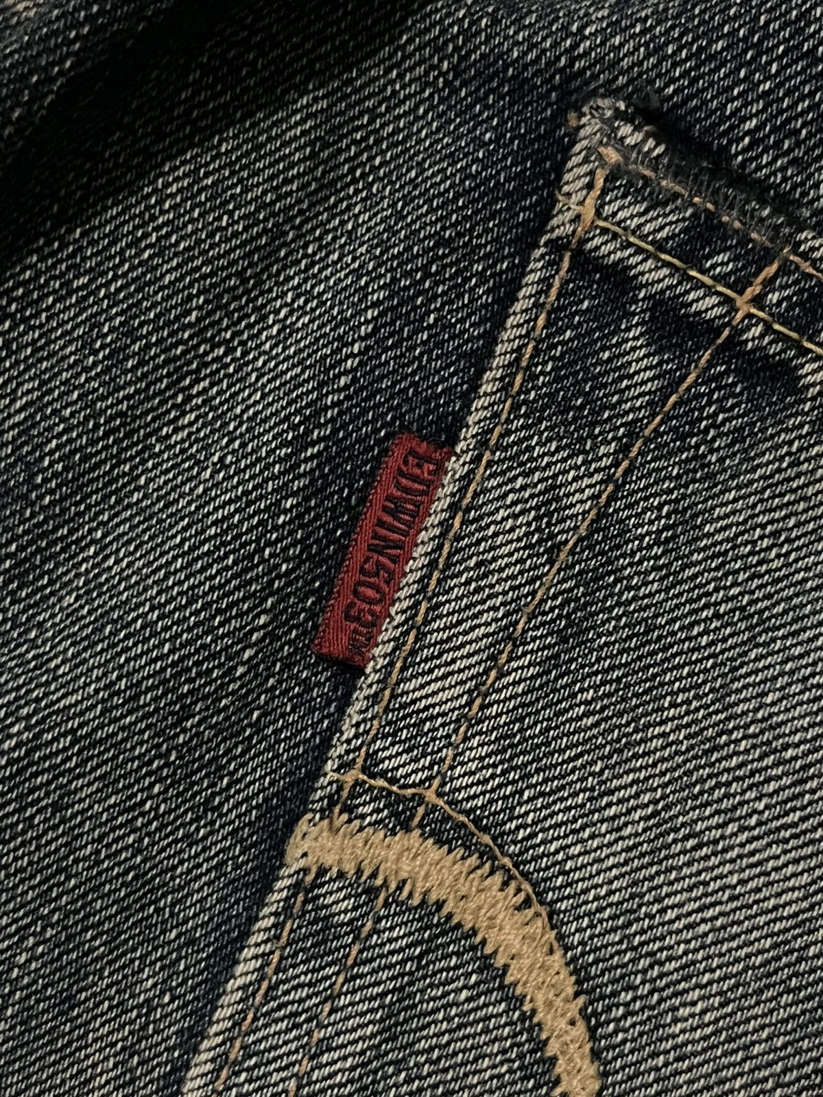 Edwin × If Six Was Nine × Le Grande Bleu (L.G.B.) ⚡️Flare⚡️Vintage Edwin 503SS3 Grunge Style Mud Washed Jeans Size US 29 - 11 Thumbnail