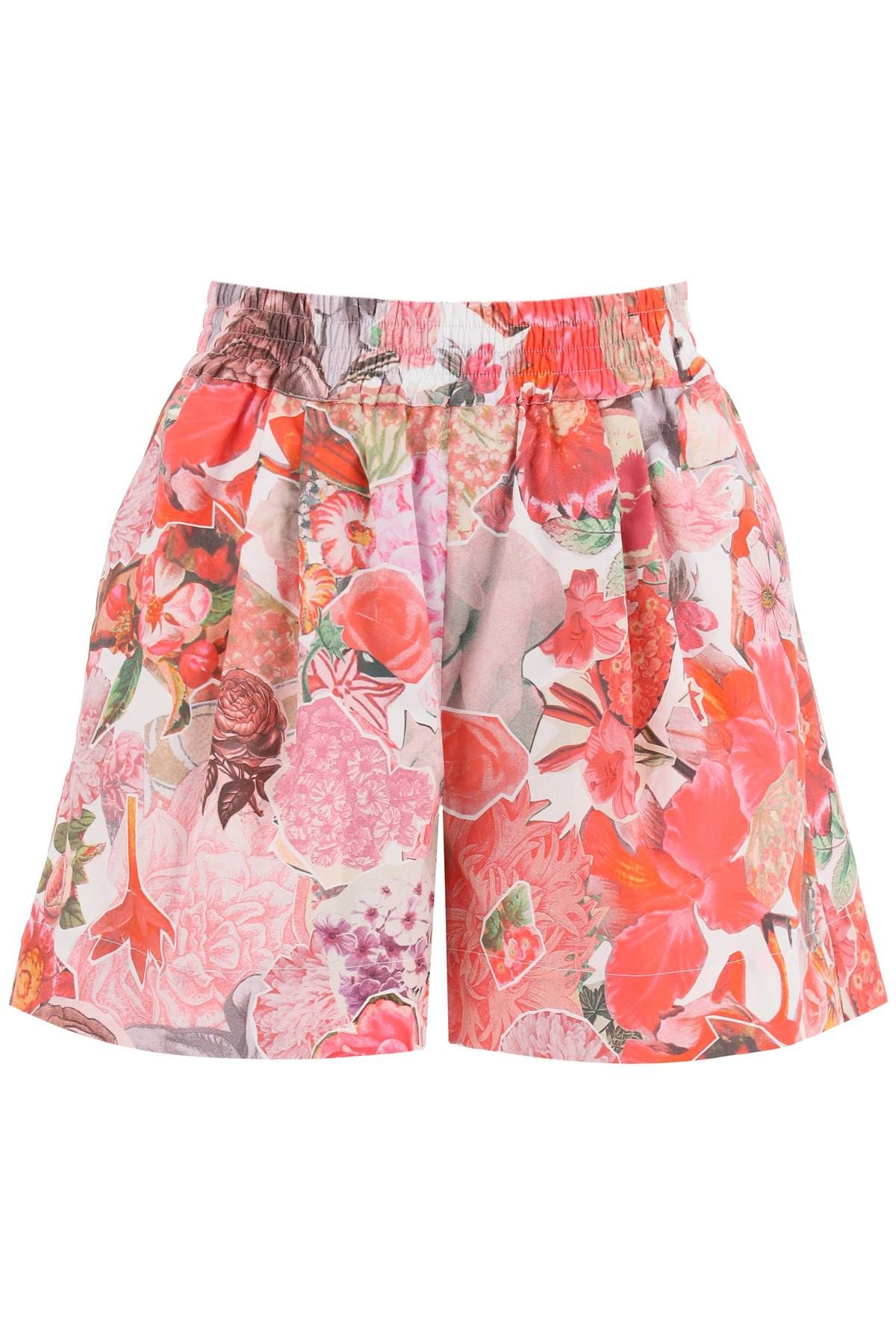 ショートパンツ MARNI Women Shorts  Burmudas TW839 PAMA0547S0 00B81 BLUE Grey wool shorts with Marni Symbol | Marni