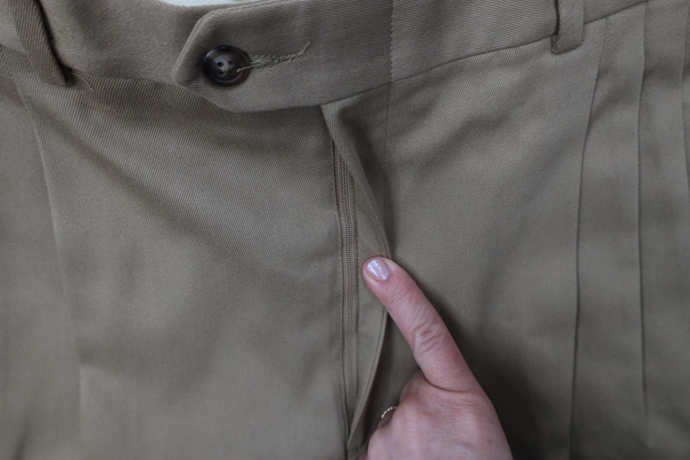 Vintage Vintage 90s Streetwear Wide Leg Chino Pants Trousers Beige Size US 36 / EU 52 - 7 Thumbnail