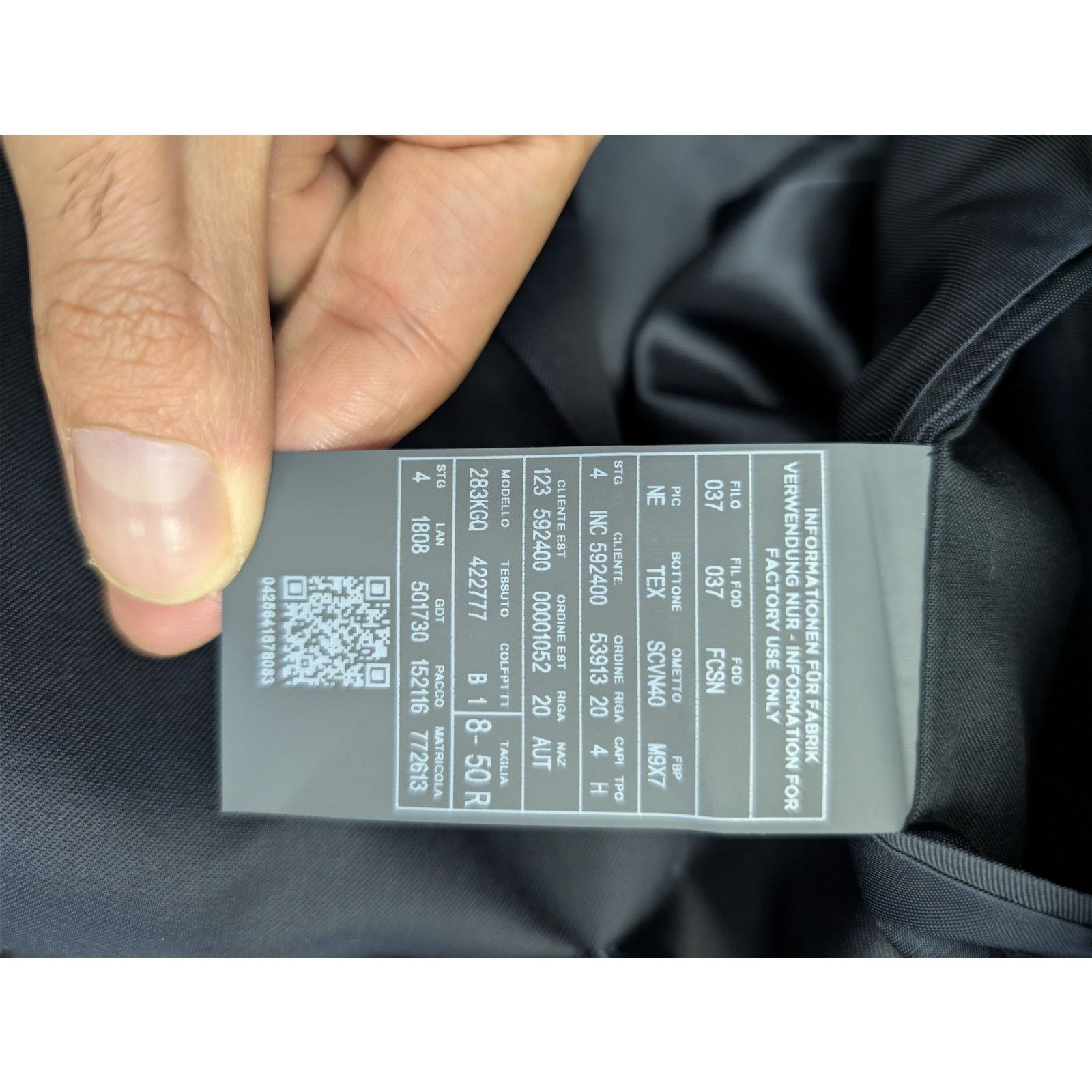 Ermenegildo Zegna o1rshd1 Mens Suit - Blazer and Casual Pants in Black Size US M / EU 48-50 / 2 - 13 Thumbnail