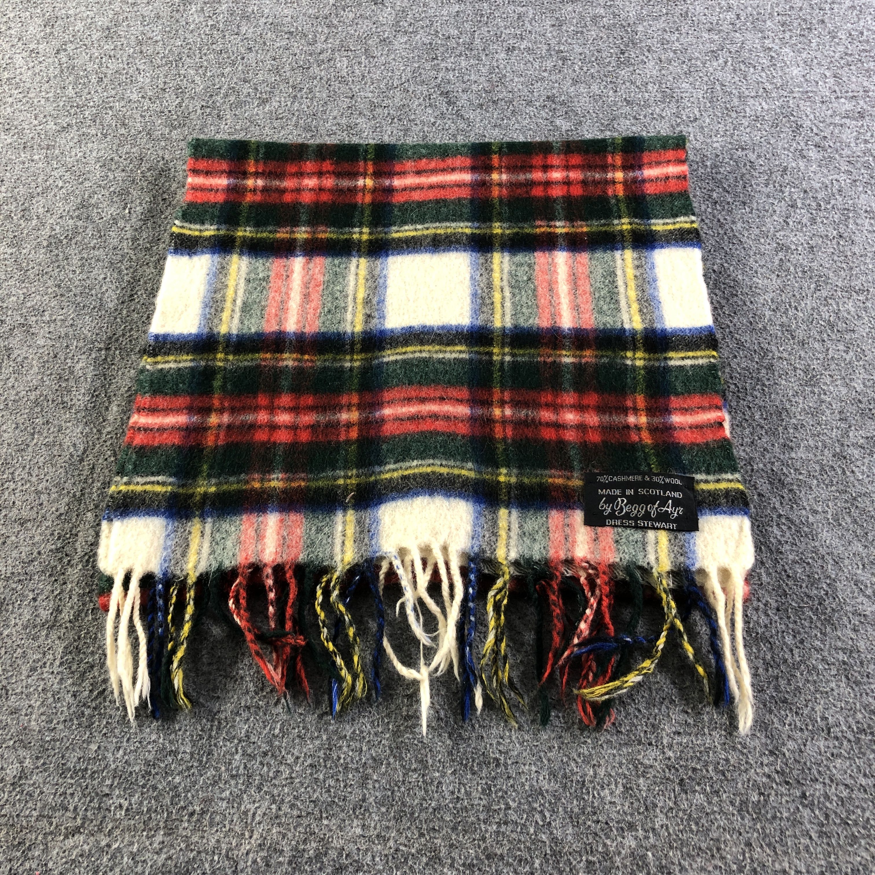 Begg x Co Begg of Ayr Cashmere/Wool Scarf Muffler V2781 Size ONE SIZE - 3 Thumbnail