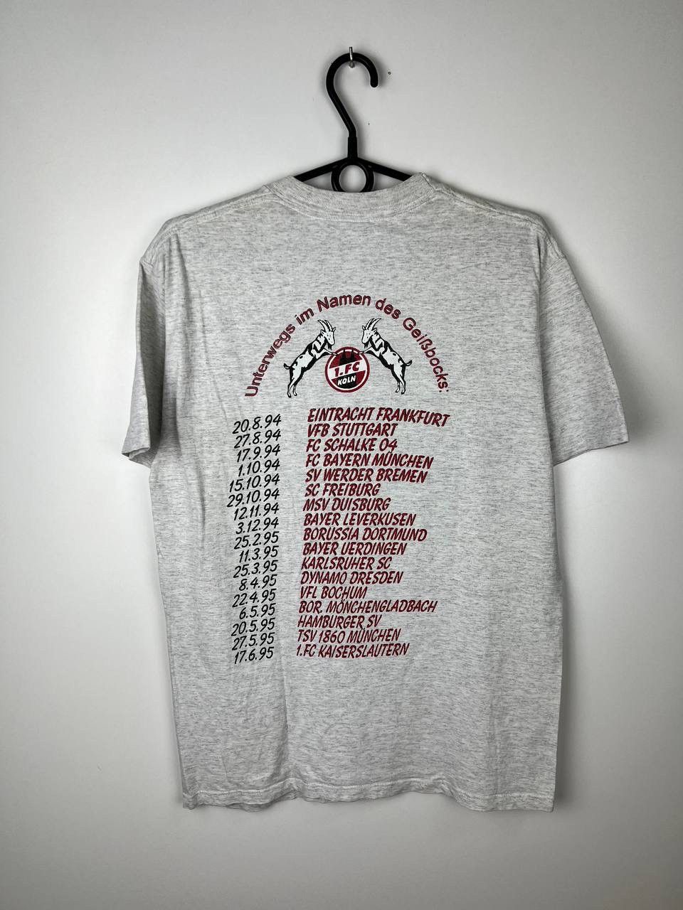 Vintage FC Koln 1994 1995 soccer vintage t-shirts size M Size US M / EU 48-50 / 2 - 2 Thumbnail
