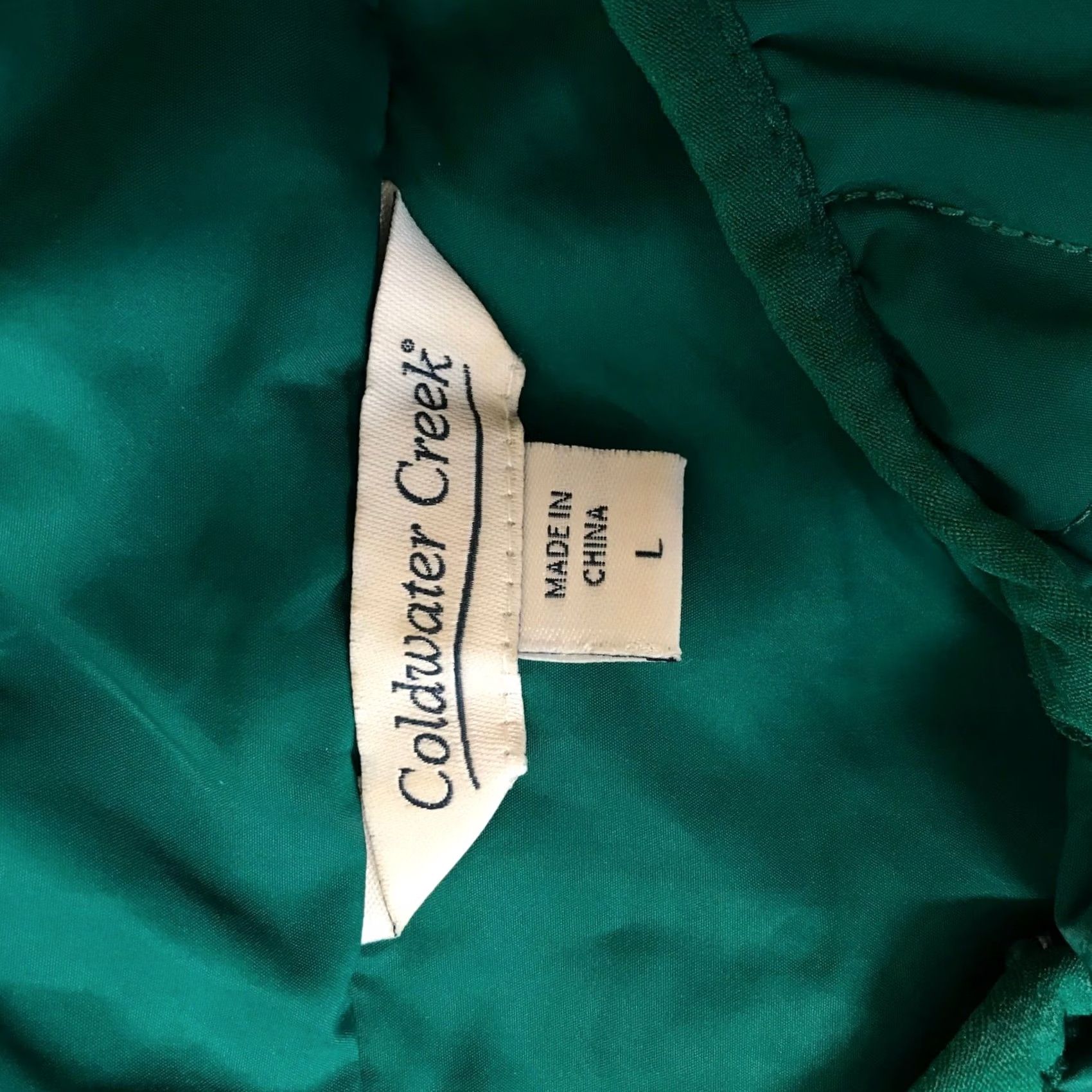 Coldwater Creek Coldwater Creek Womens Quilted Vest Emerald Green Diamond Stitch Zip Up L Size L / US 10 / IT 46 - 7 Thumbnail