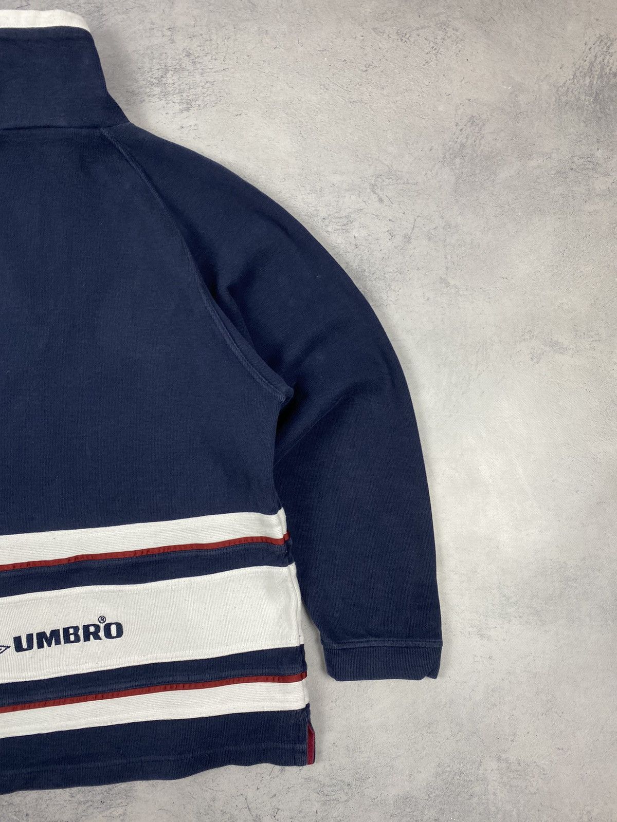 Umbro Vintage 90s Umbro Sweater 1/3 Zip Up Retro Jumper Sweater Size US XS / EU 42 / 0 - 11 Thumbnail