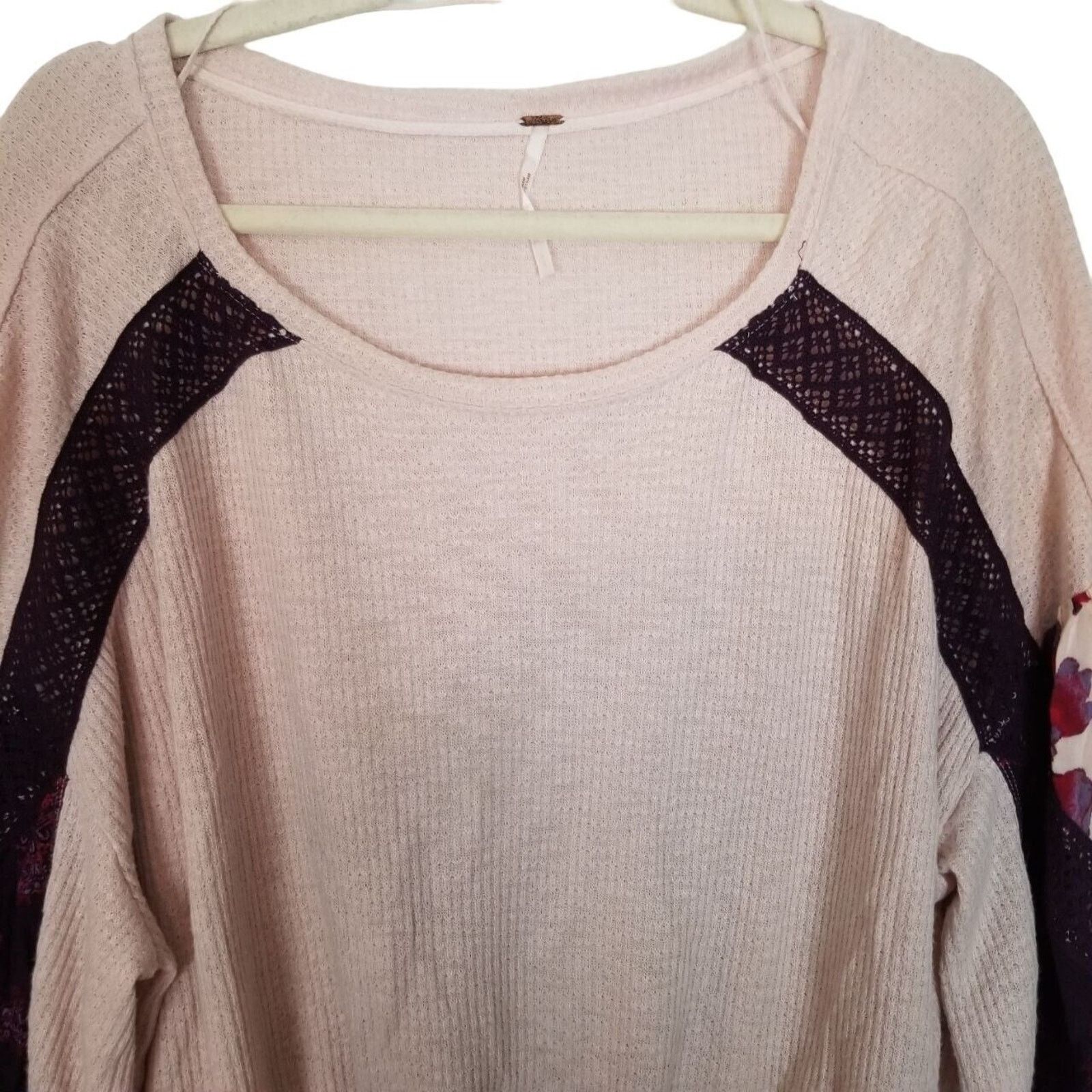 Free People Free‎ People Casual Clash Thermal Top Boho Peasant Romantic Size S / US 4 / IT 40 - 5 Thumbnail