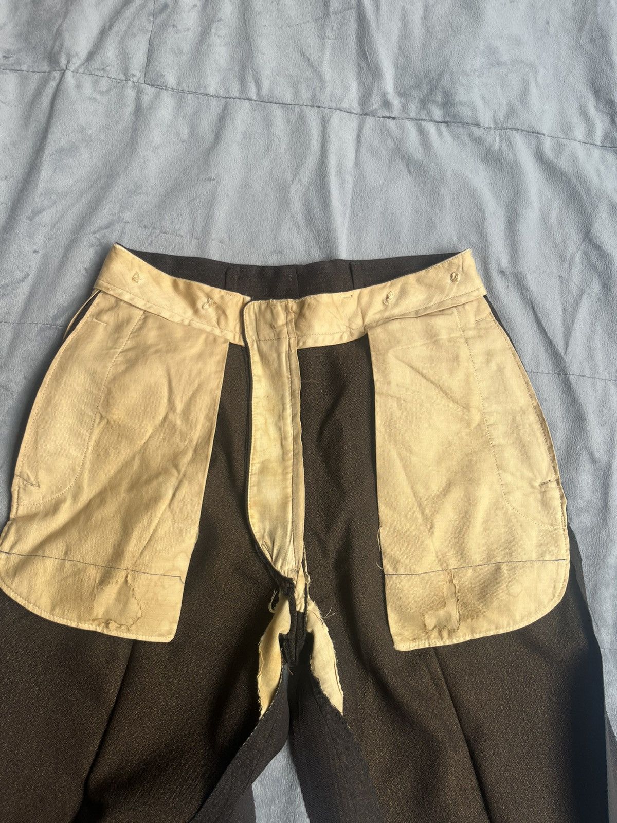 Other Vintage Brown Trousers 29x25.5 Size US 29 - 4 Thumbnail