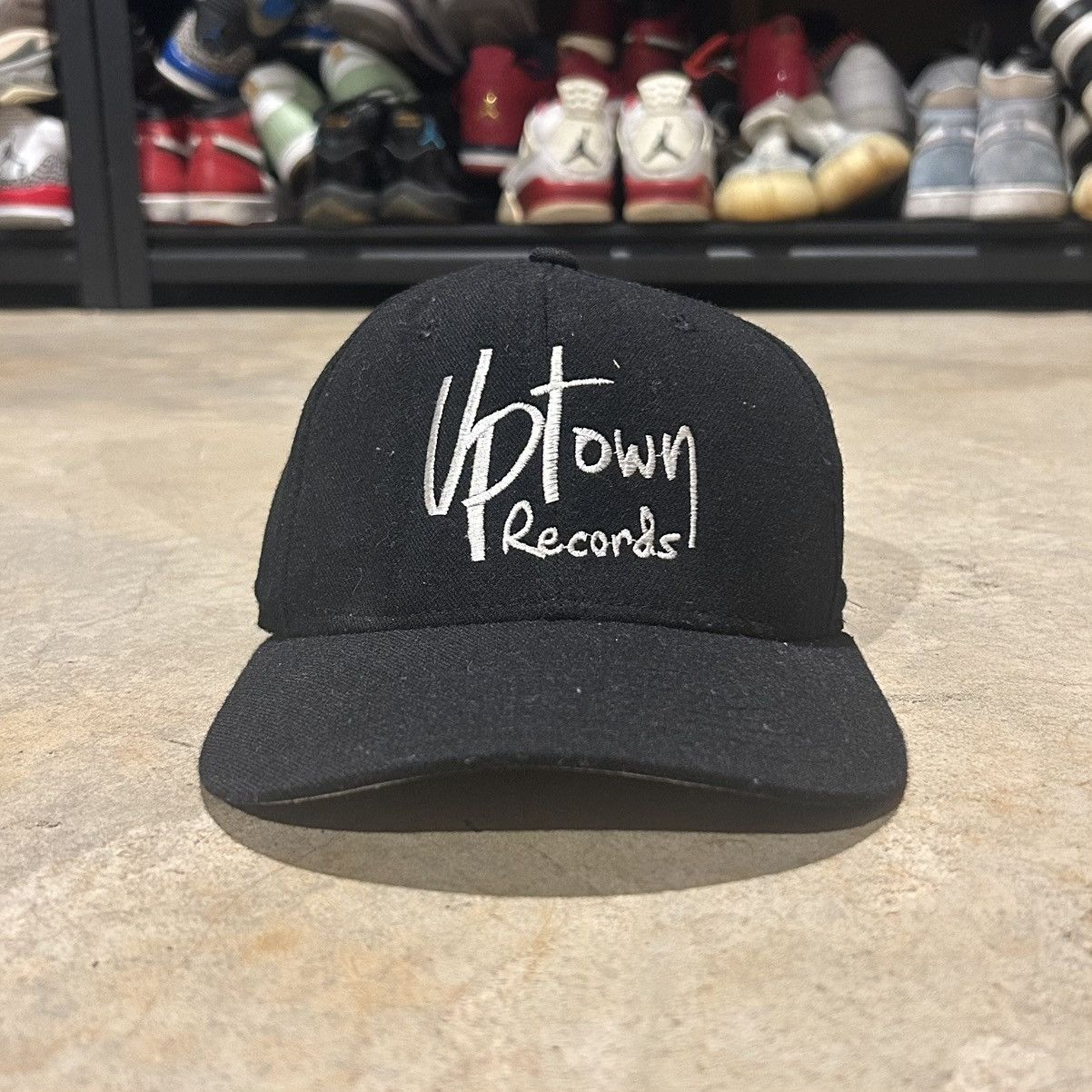 Rare Vintage 1990s Uptown Records Employee Promo FlexFit Hat