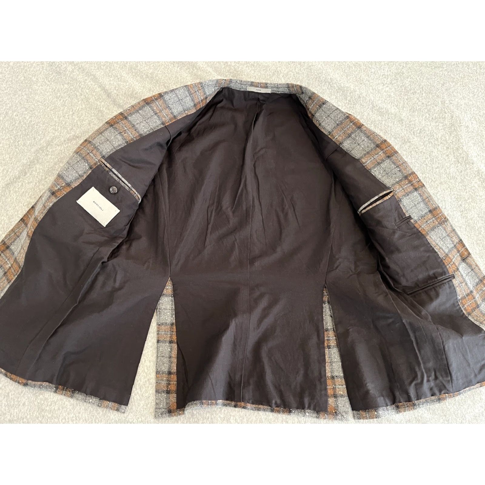 Boglioli Boglioli York Jacket Blazer Plaid Wool Cashmere Mens 38 Sport Coat Multicolor Wool Blend Sport Jacket 38 Mens Size 38R - 2 Thumbnail