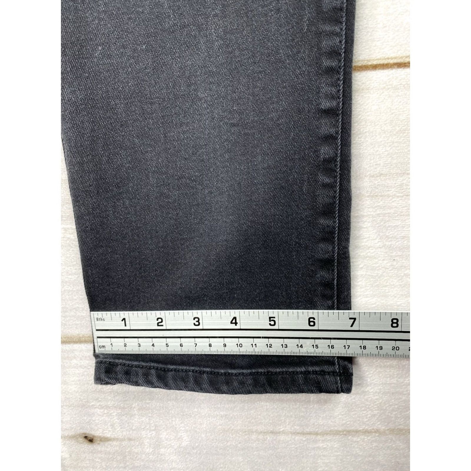 Vintage St. John's Bay Jeans Womens 10 Straight Black Mid Rise Stretch 5-Pocket Denim Cotton Blend 28.5 In Inseam Casual Everyday Womens Size 32" / US 10 / IT 46 - 5 Thumbnail
