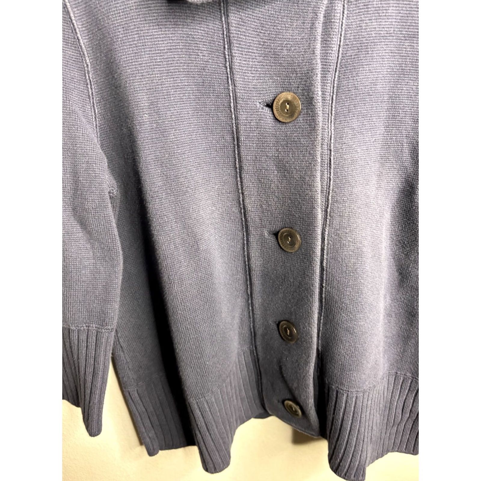 J. Jill J. Jill Cardigan Sweater Blue Double Knit Knitwear XS? No, Size M Size M / US 6-8 / IT 42-44 - 3 Thumbnail