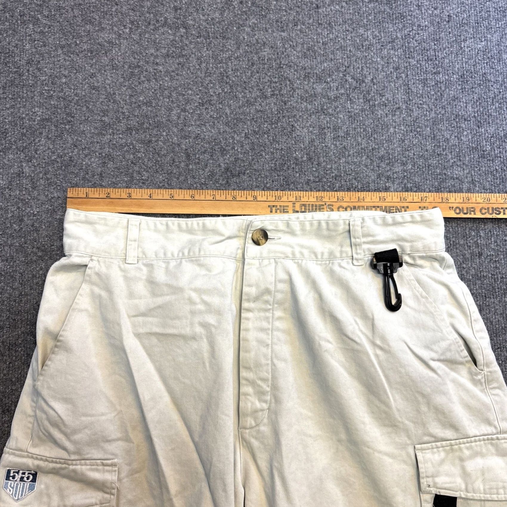Vintage VINTAGE Triple 5 Soul Zip Away Convertible Cargo Pants Men’s 36 Tan Baggy Cargo Pocket 30 In Inseam Men Junior? Size US 36 / EU 52 - 5 Thumbnail